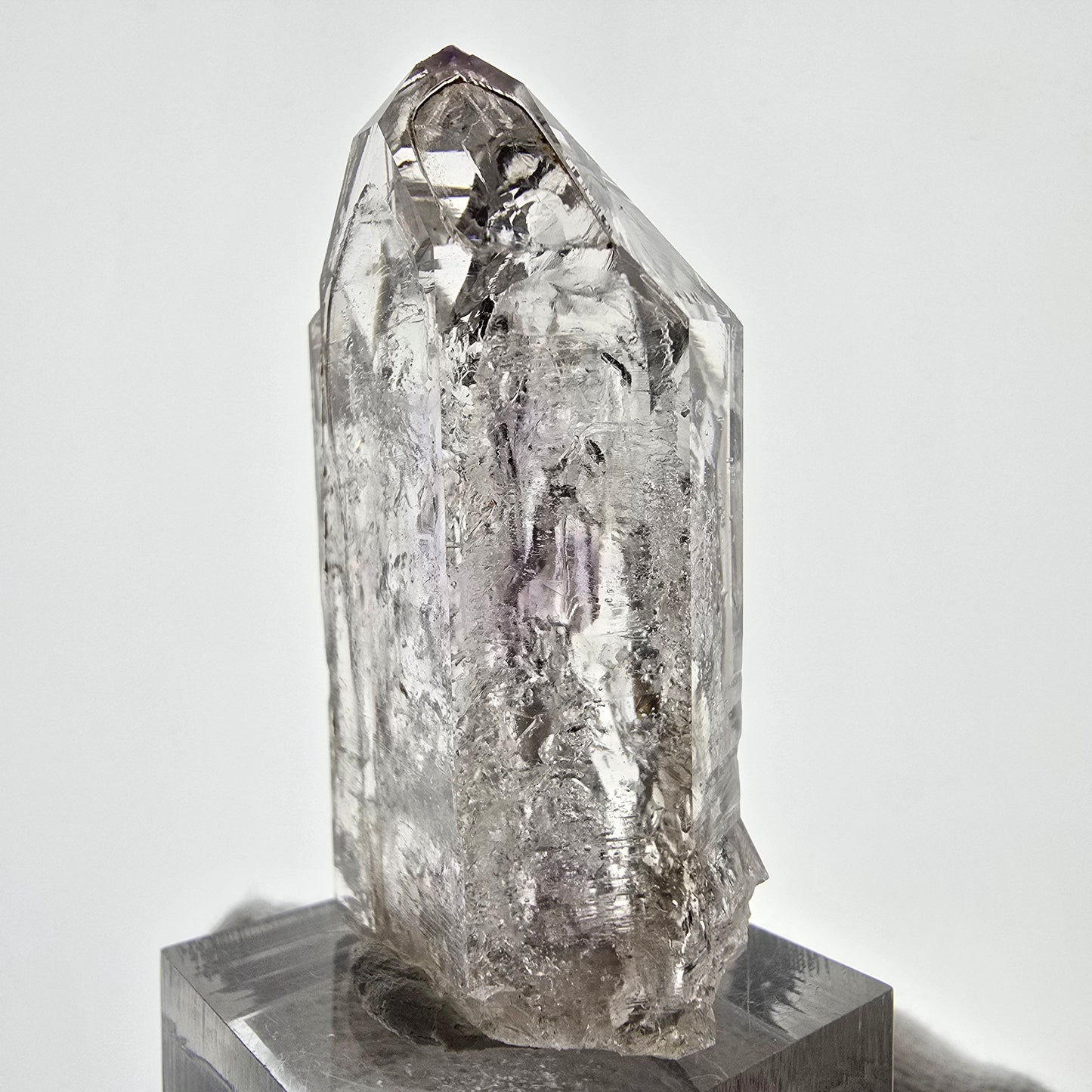 Sceptre squelette en améthyste Enhydro, pochette bulle XL pour la Saint-Valentin, Namibie 50 x 31 x 16 mm