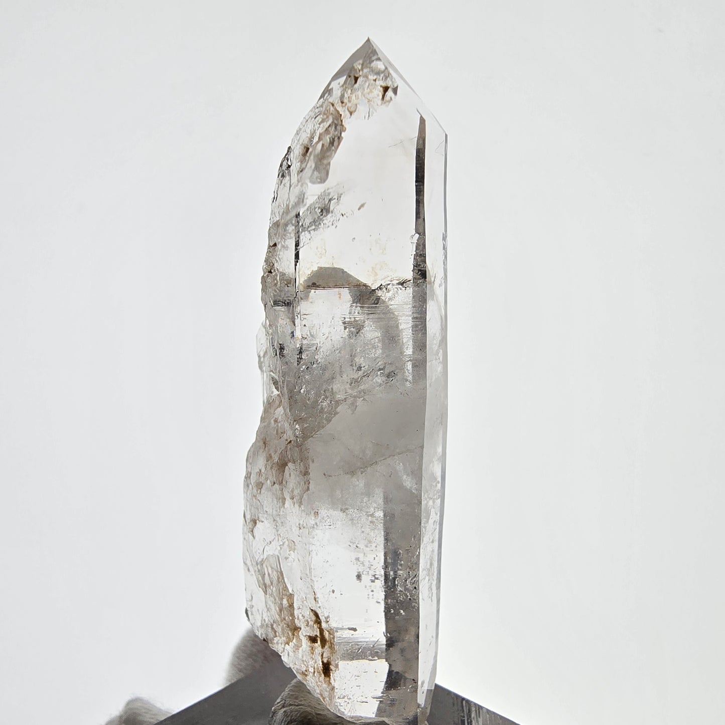 Sceptre DT en quartz fumé squelette Enhydro, 2x Bubble Valentine Pocket, Namibie 58 x 17 x 15 mm