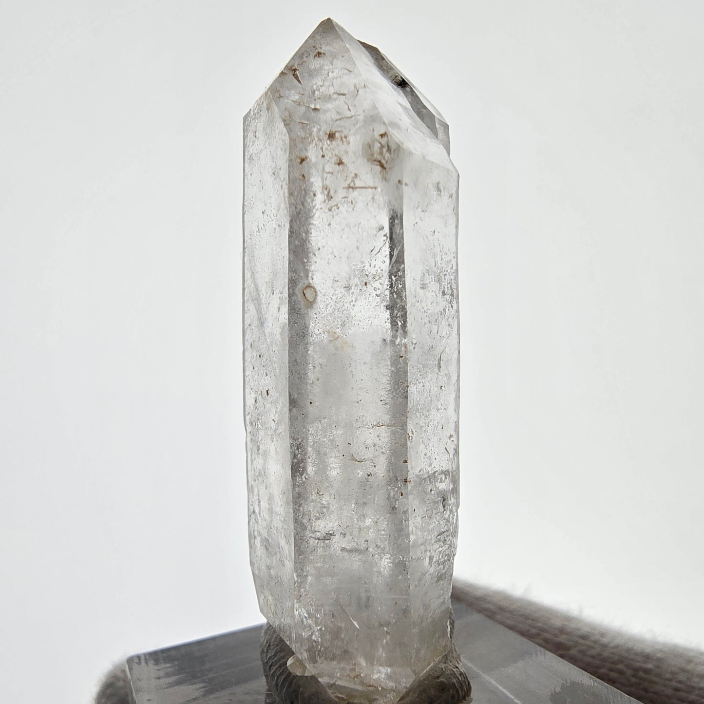 Sceptre DT en quartz fumé squelette Enhydro, 1x pochette Saint-Valentin à bulles, Namibie 50 x 20 x 14 mm