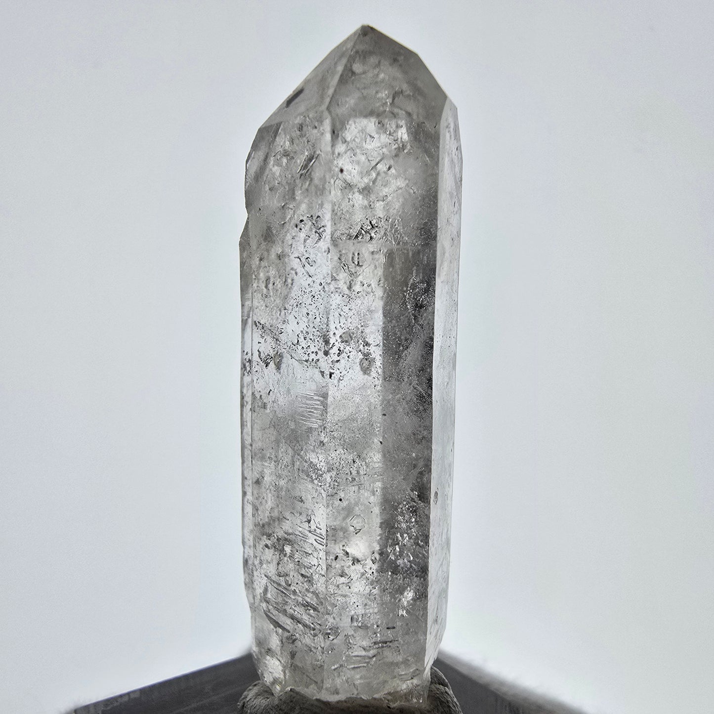 Sceptre DT en quartz fumé squelette Enhydro, 1x pochette Saint-Valentin à bulles, Namibie 50 x 20 x 14 mm