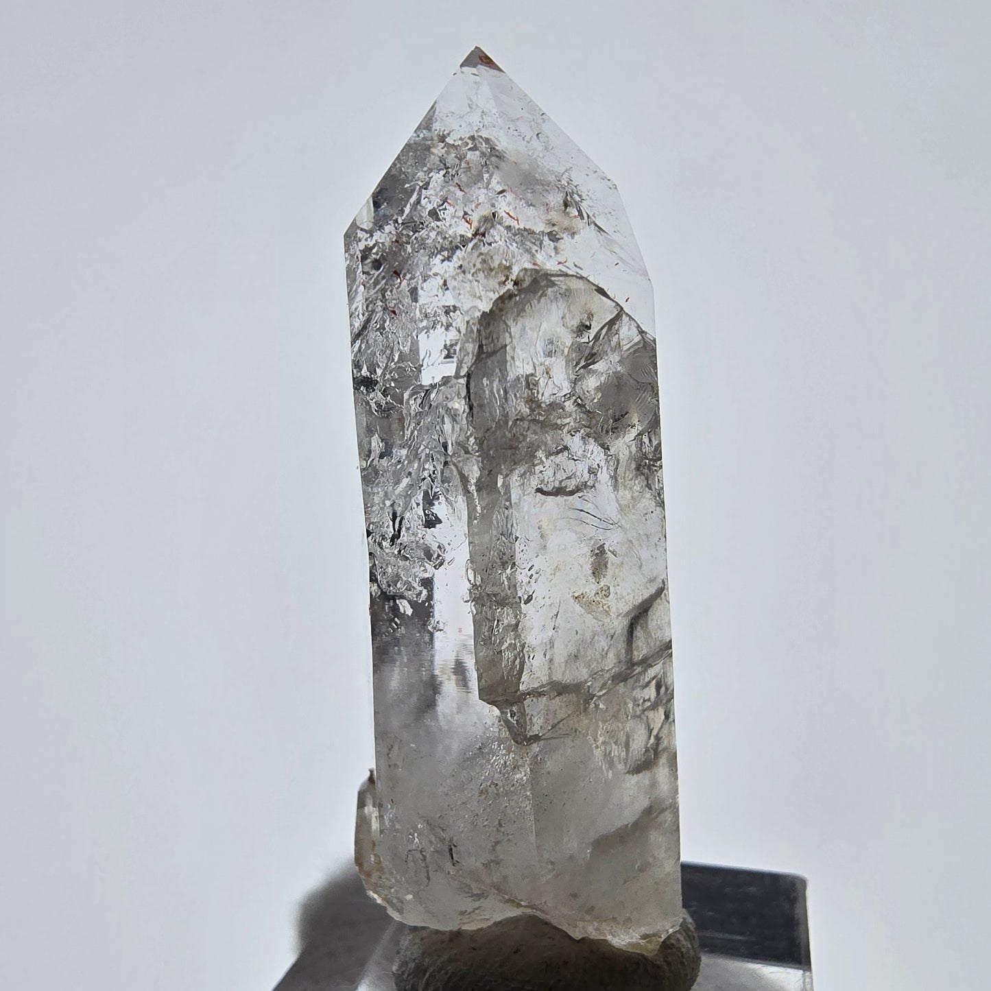 Enhydro Skeleton Smoky Quartz Scepter, 1x Bubble Valentine Pocket, Namibia 51*19*16mm