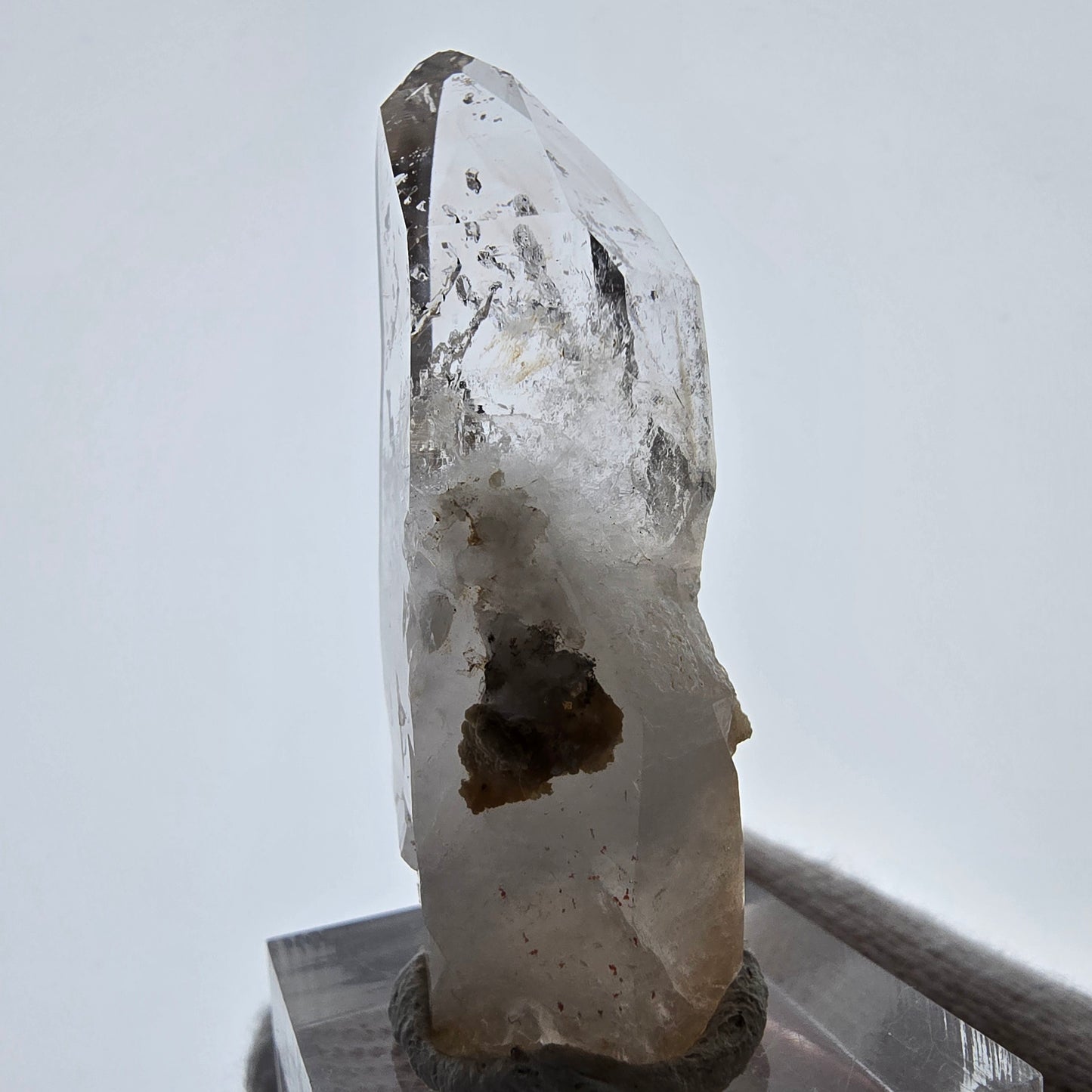 Skeleton Phantom Smoky Quartz Scepter Valentine Pocket, Namibia 51*20*17mm