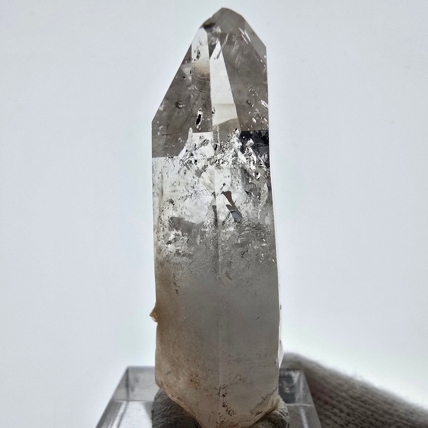 Skeleton Phantom Smoky Quartz Scepter Valentine Pocket, Namibia 51*20*17mm