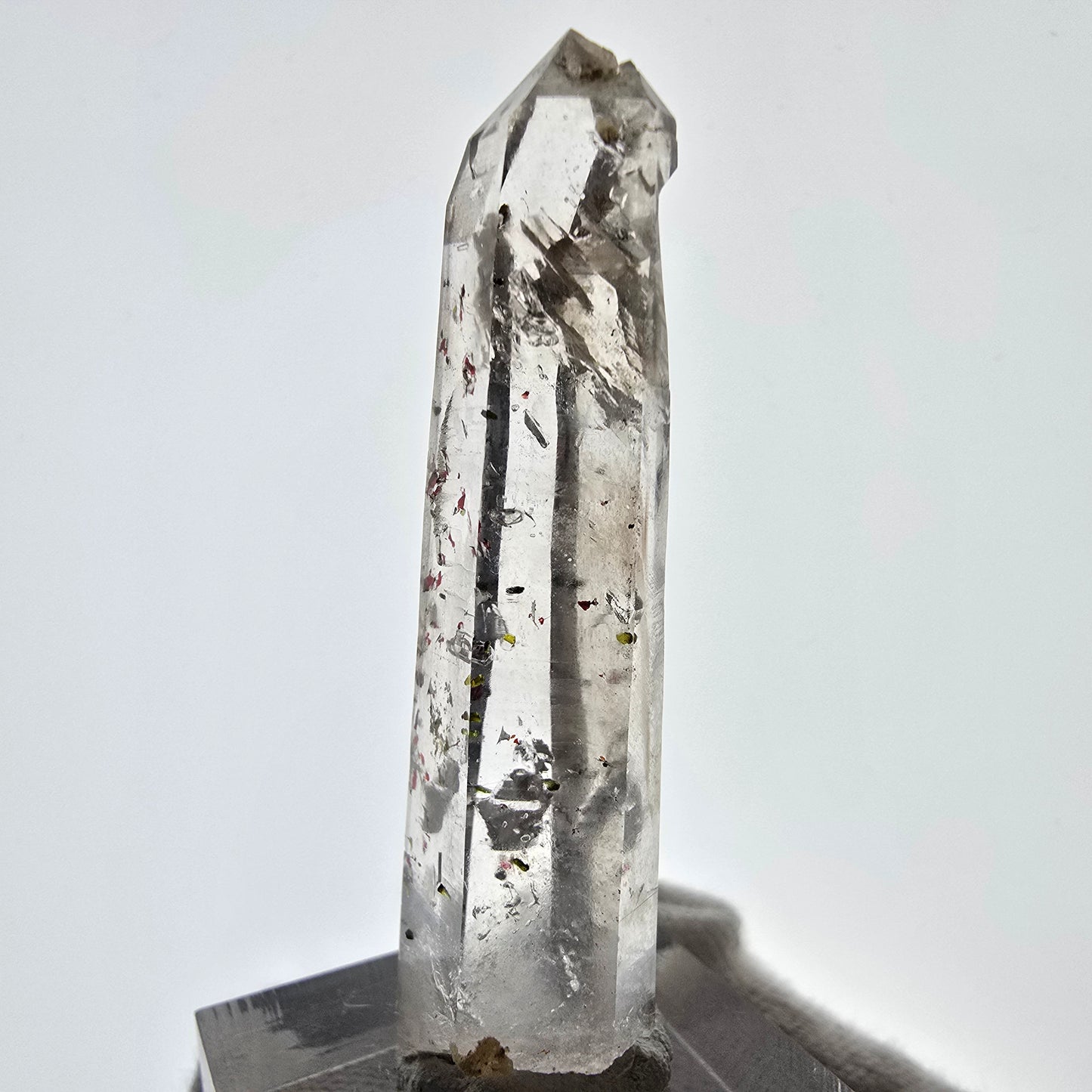 Harlequin Phantom Smoky Quartz Skeleton Point Valentine Pocket, Namibia 52*15*10mm