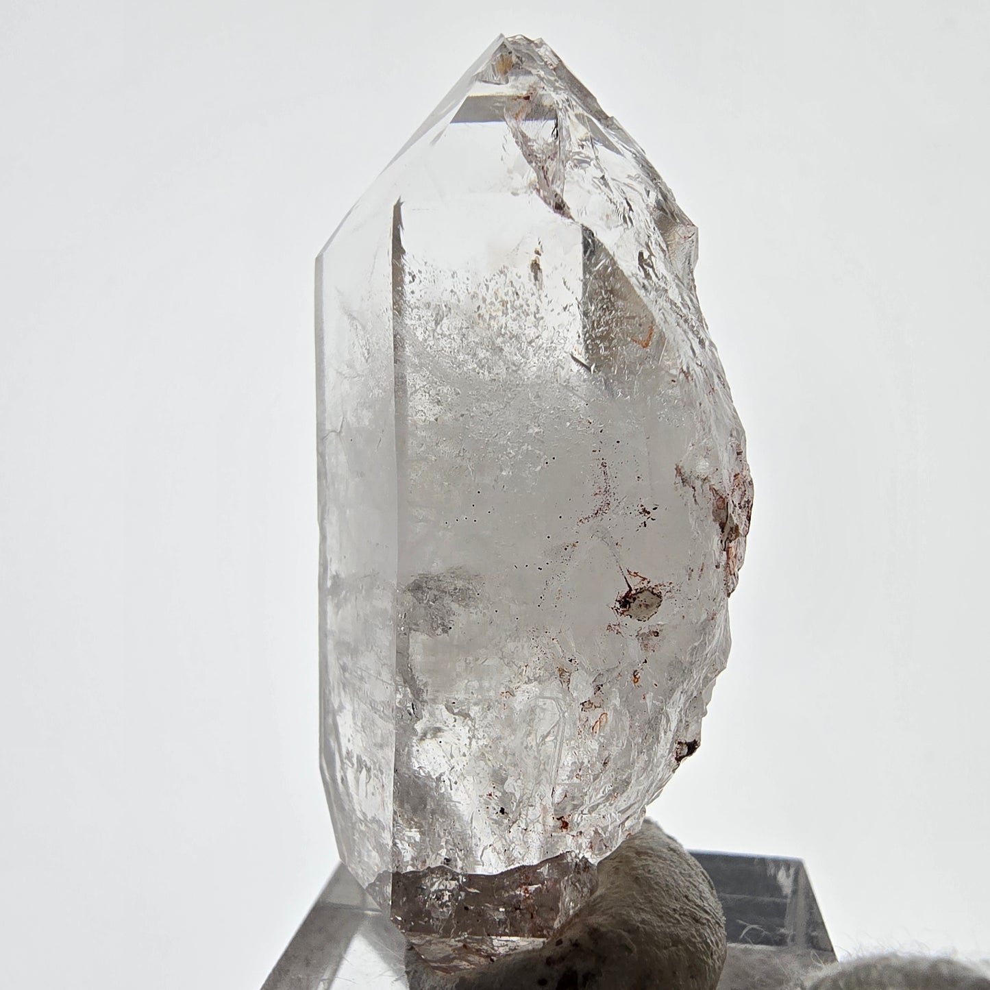 Skeleton Phantom Smoky Quartz DT Scepter, UV Calcite Valentine Pocket, Namibia 50*23*22mm