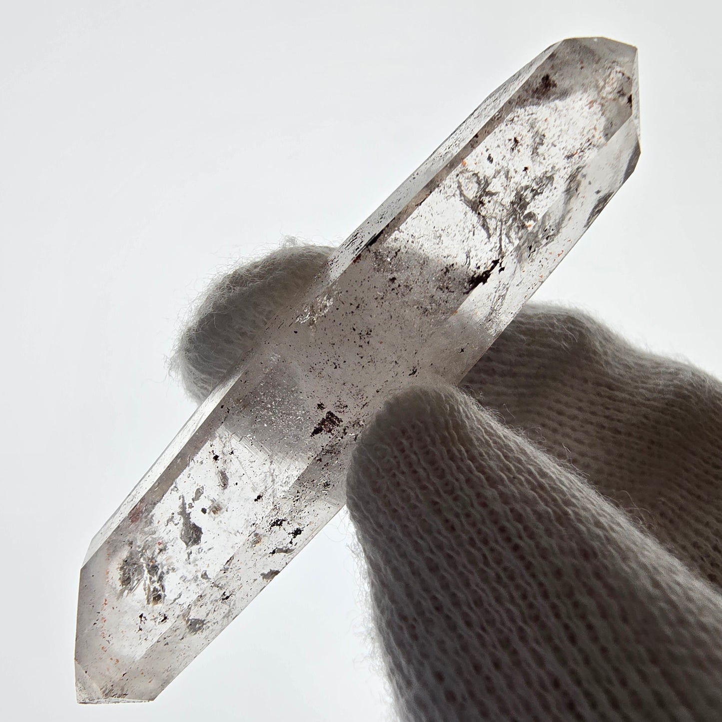 Lemurian Phantom Smoky Quartz DT Scepter Valentine Pocket, Namibia 57*12*9mm