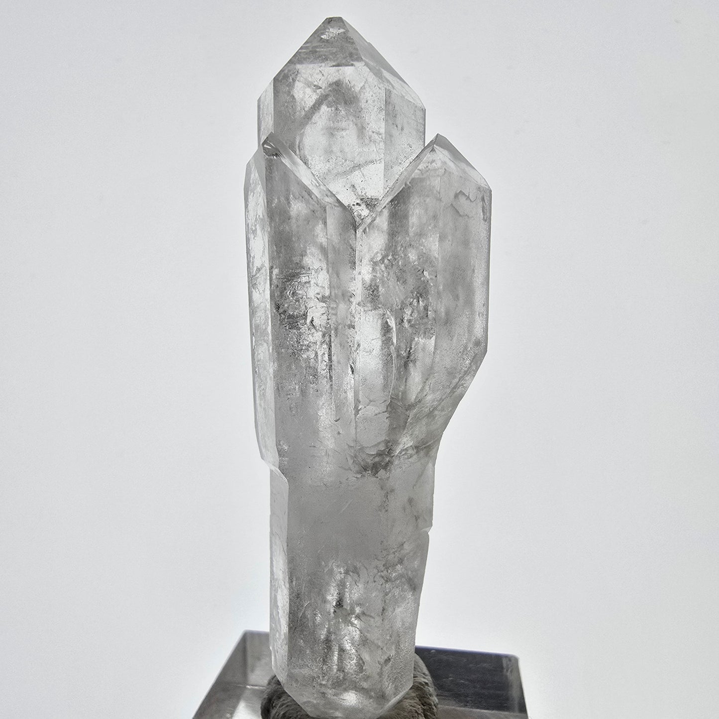 Sceptre de poche Saint-Valentin en quartz fumé fantôme squelette, Namibie 61 x 20 x 16 mm