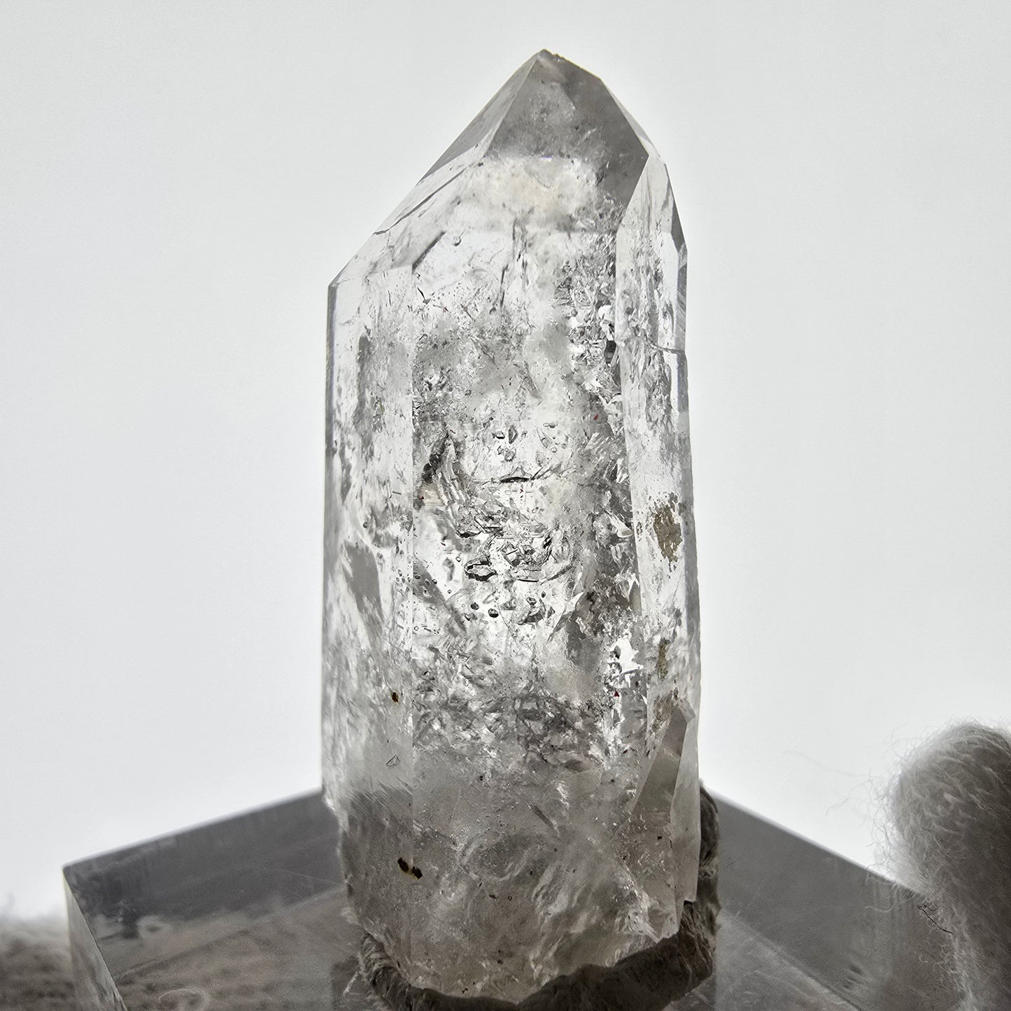Enhydro Skeleton Smoky Quartz Scepter, 2x Bubble Valentine Pocket, Namibia 35*18*12mm