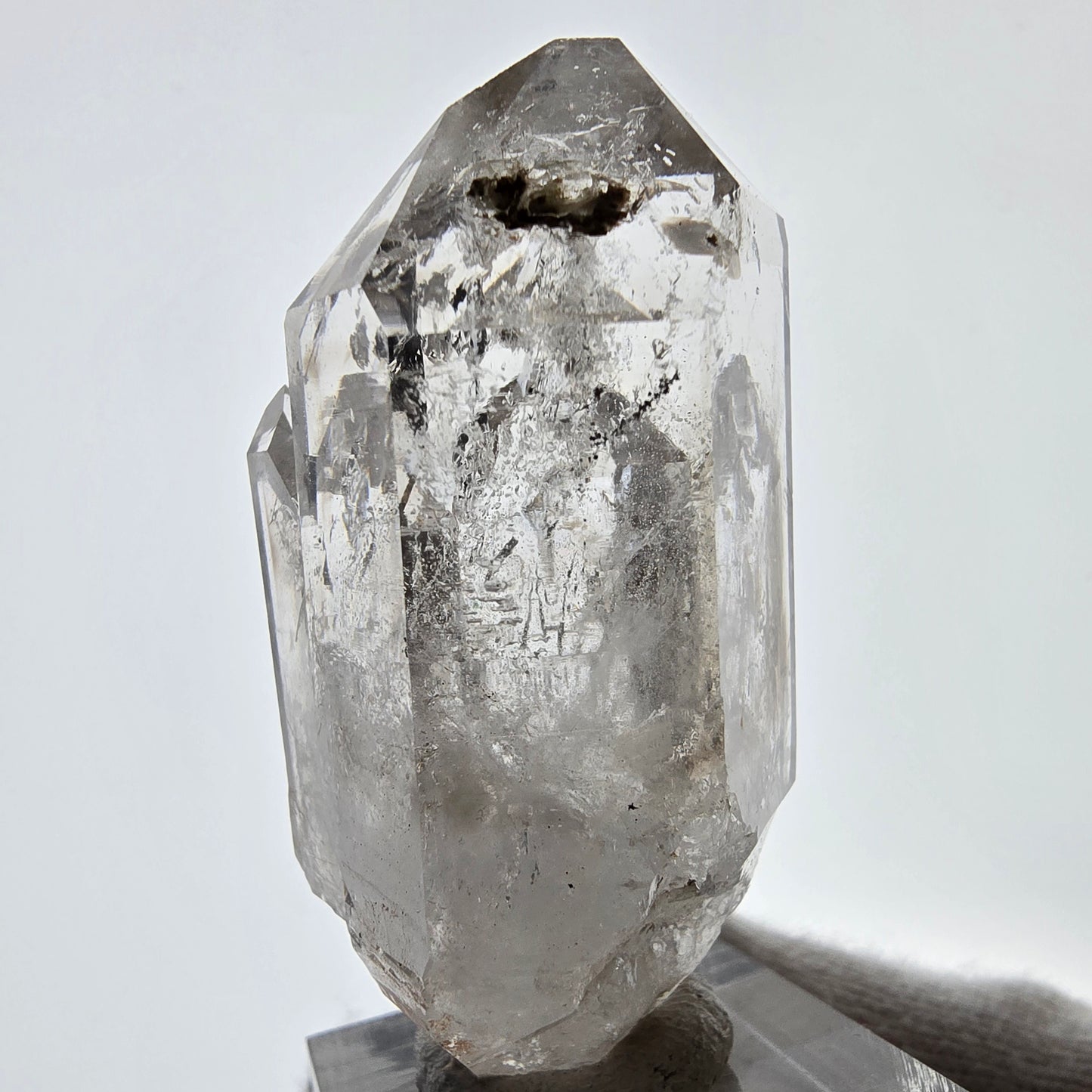 Skeleton Phantom Smoky Quartz DT Scepter Valentine Pocket, Namibia 55*25*25mm
