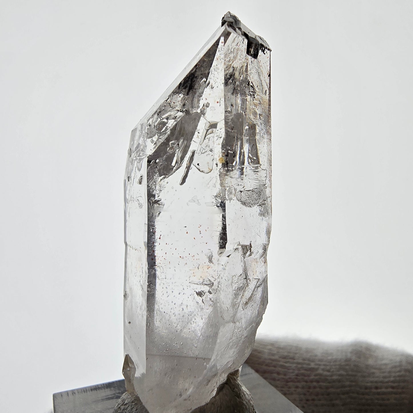 Enhydro Skeleton Smoky Quartz Scepter, 1x Bubble Valentine Pocket, Namibia 48*21*15mm