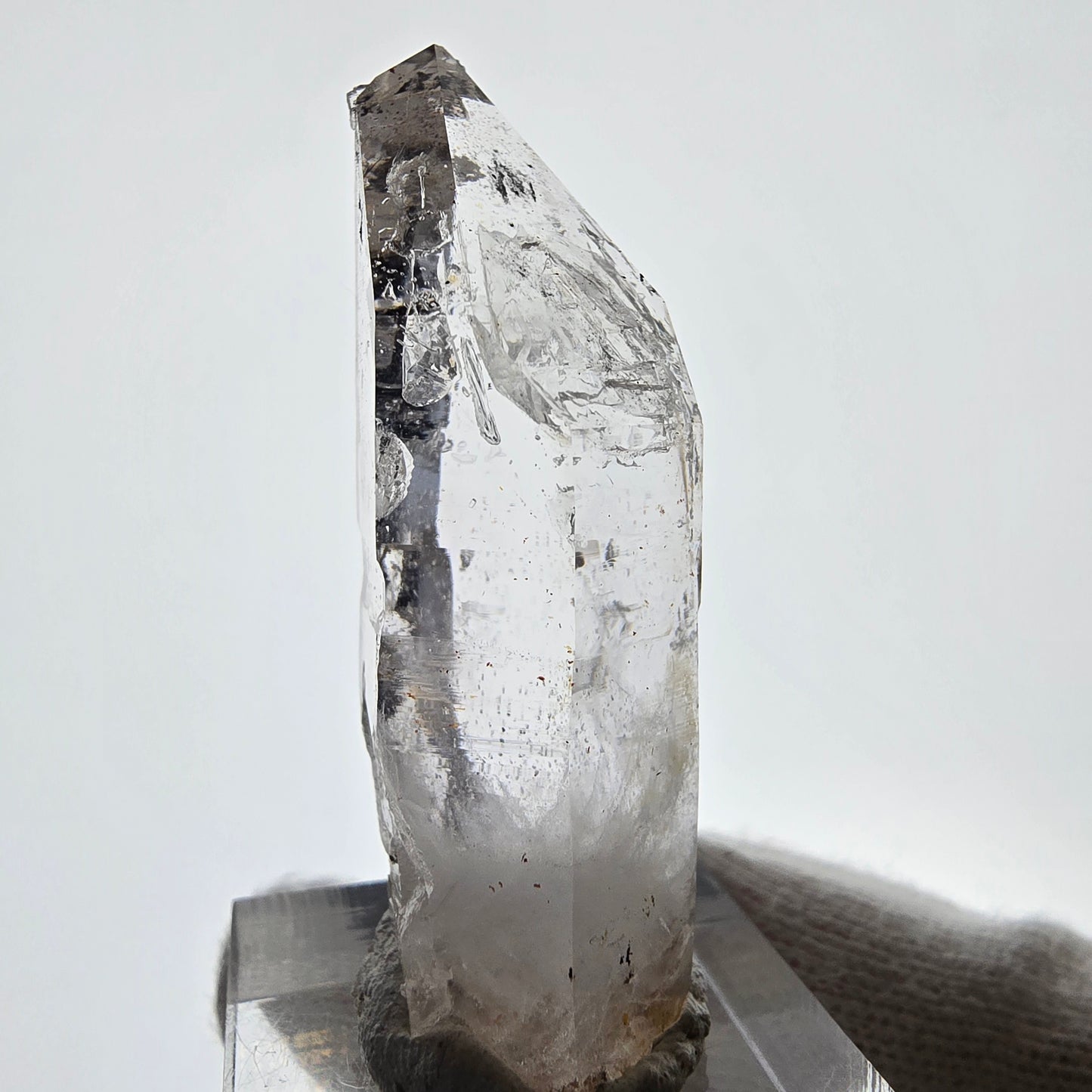 Enhydro Skeleton Smoky Quartz Scepter, 1x Bubble Valentine Pocket, Namibia 48*21*15mm
