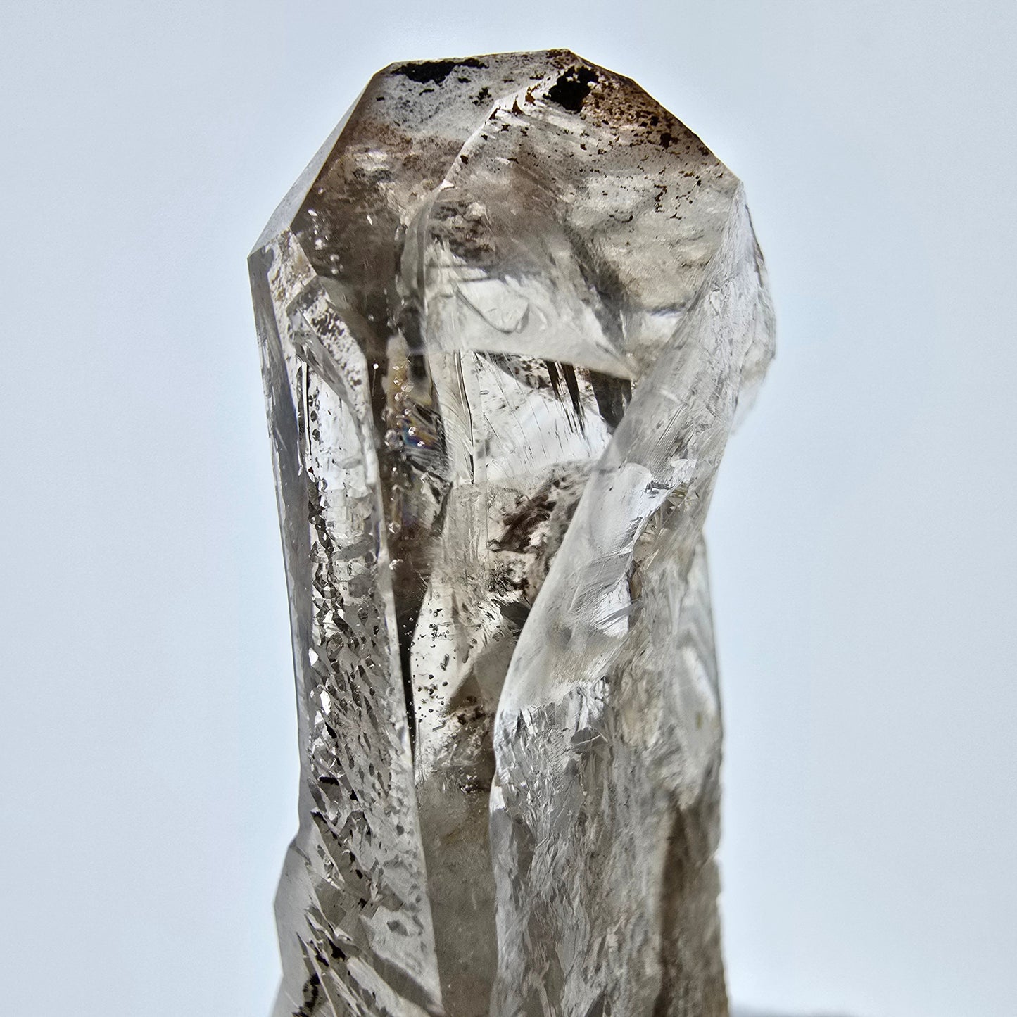 Skeleton Phantom Smoky Quartz Scepter Valentine Pocket, Namibia 62*23*18mm