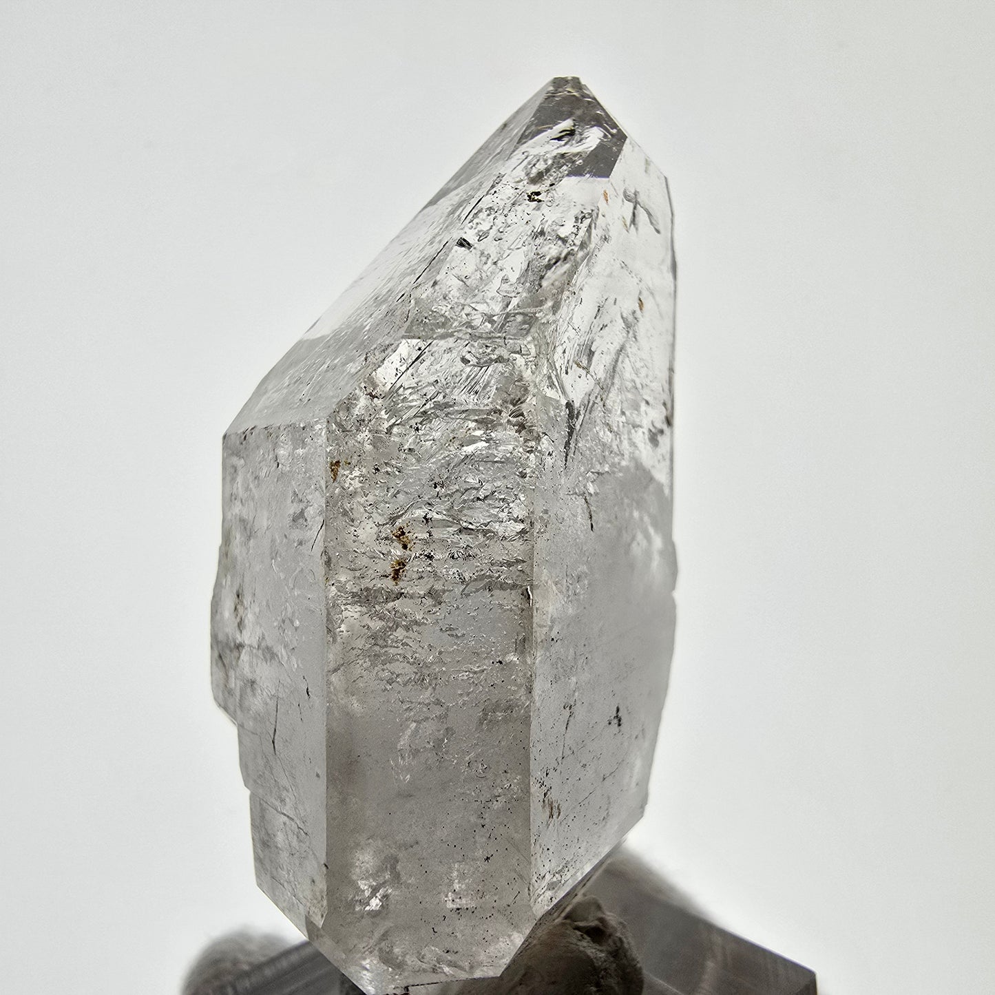 Sceptre DT en quartz fumé squelette Enhydro, 1x pochette Saint-Valentin à bulles, Namibie 60 x 34 x 25 mm