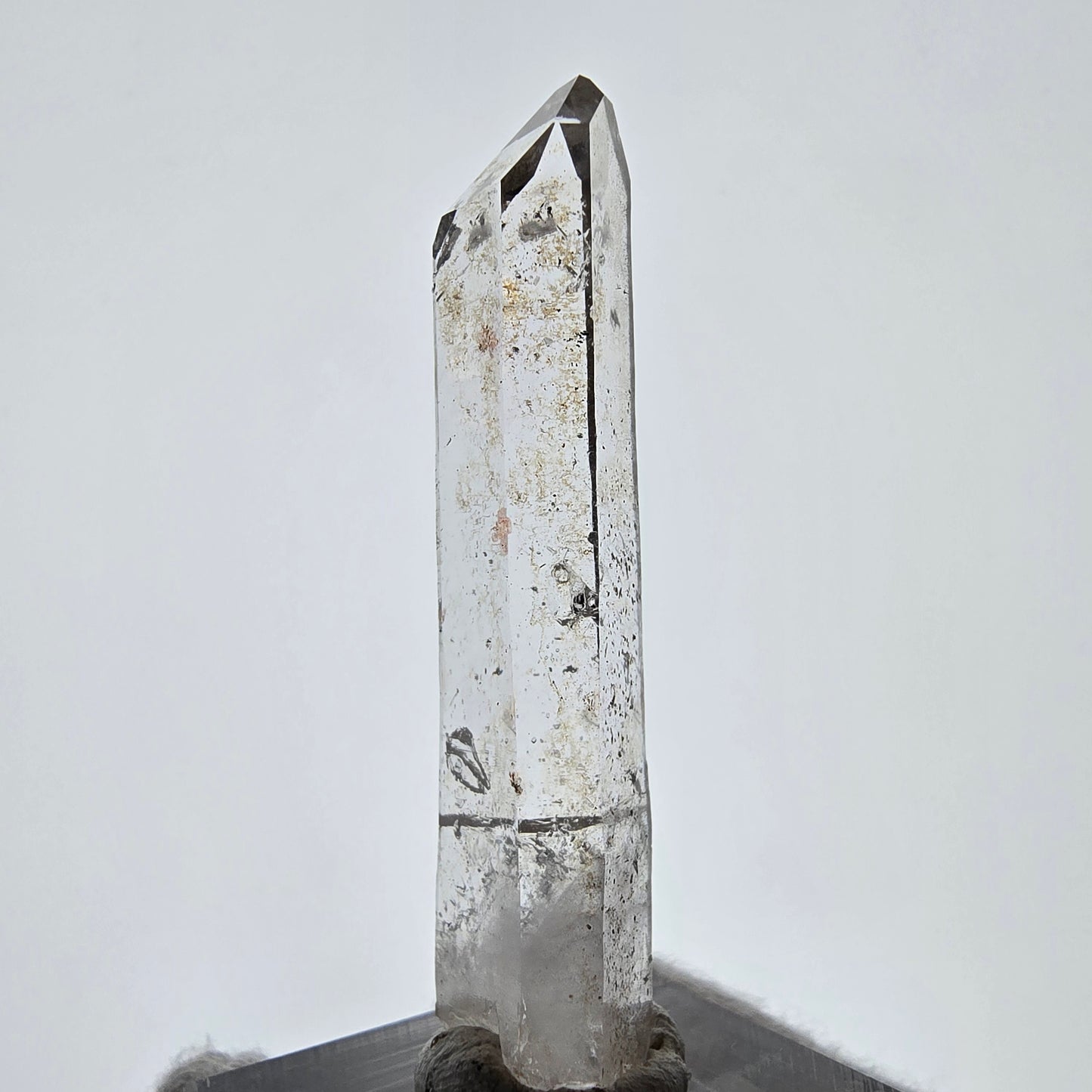 Enhydro Lemurian Smoky Quartz Scepter, 1x Bubble Valentine Pocket, Namibia 52*12*9mm