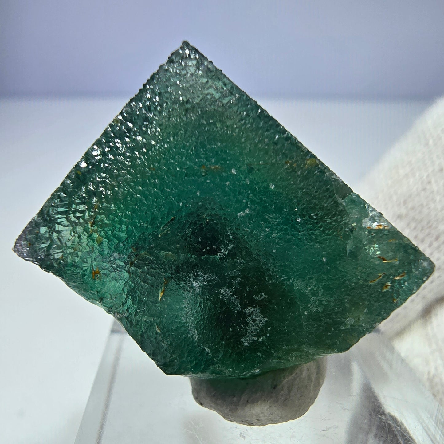 Seltener Phantom Fluorit Würfel, grün Okorusu, Namibia 28*27*15mm