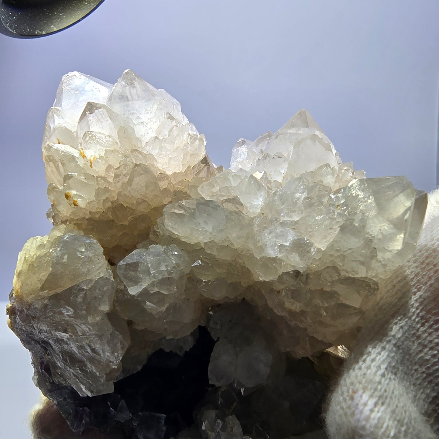 Grand cube de fluorite fantôme, spécimen de quartz violet-vert Okorusu, Namibie 102 x 78 x 57 mm