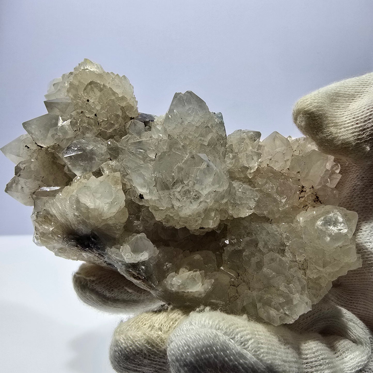 Grand cube de fluorite fantôme, spécimen de quartz violet-vert Okorusu, Namibie 121 x 61 x 36 mm