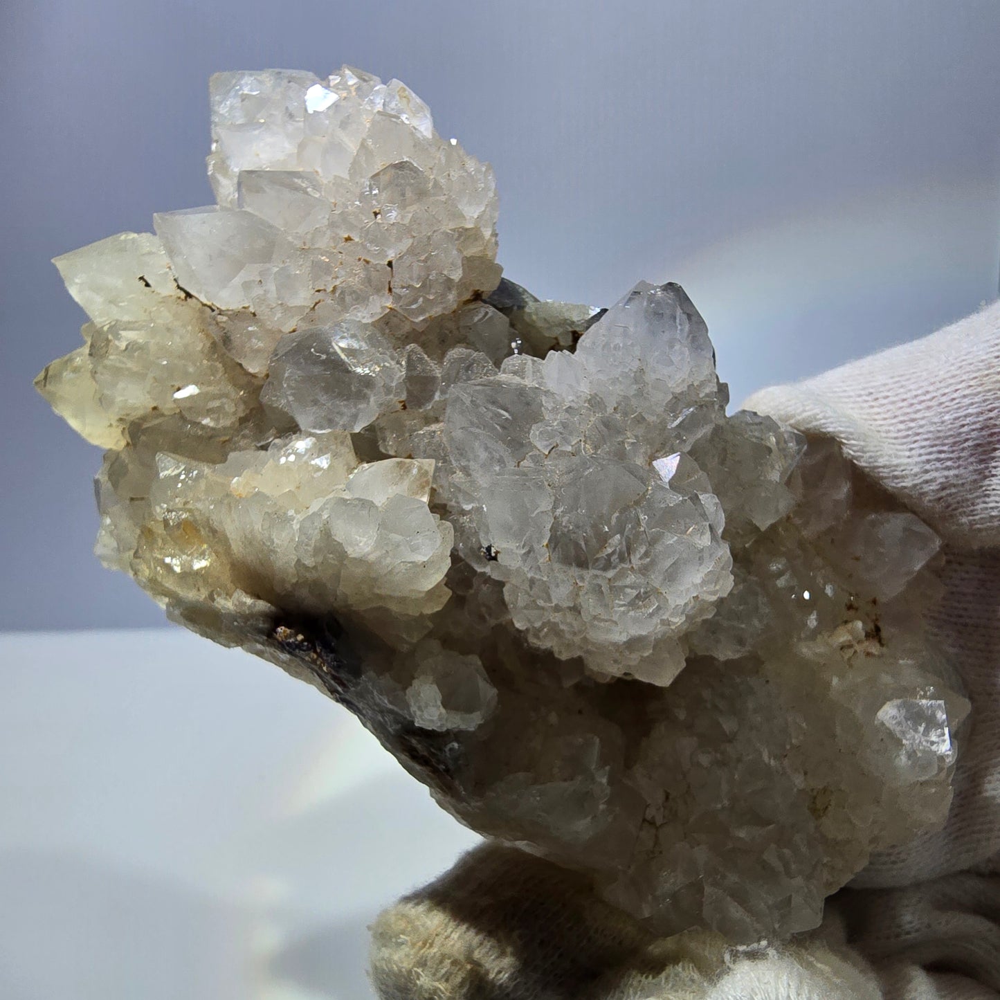 Grand cube de fluorite fantôme, spécimen de quartz violet-vert Okorusu, Namibie 121 x 61 x 36 mm