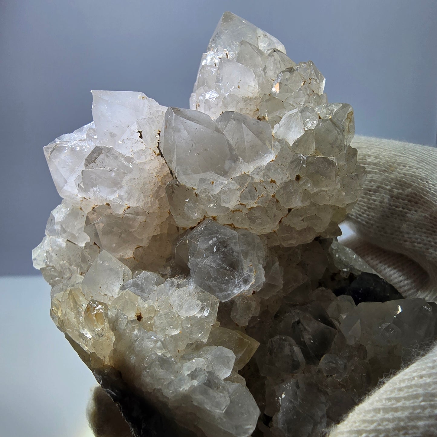 Grand cube de fluorite fantôme, spécimen de quartz violet-vert Okorusu, Namibie 121 x 61 x 36 mm