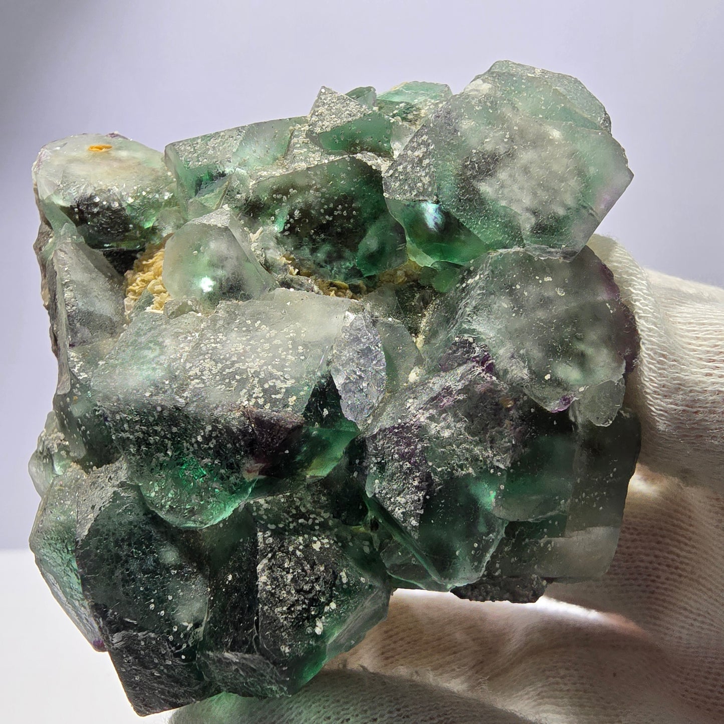 Fluorite fantôme Schörl Tourmaline Hyalite Muscovite Erongo Namibie 84*78*38mm