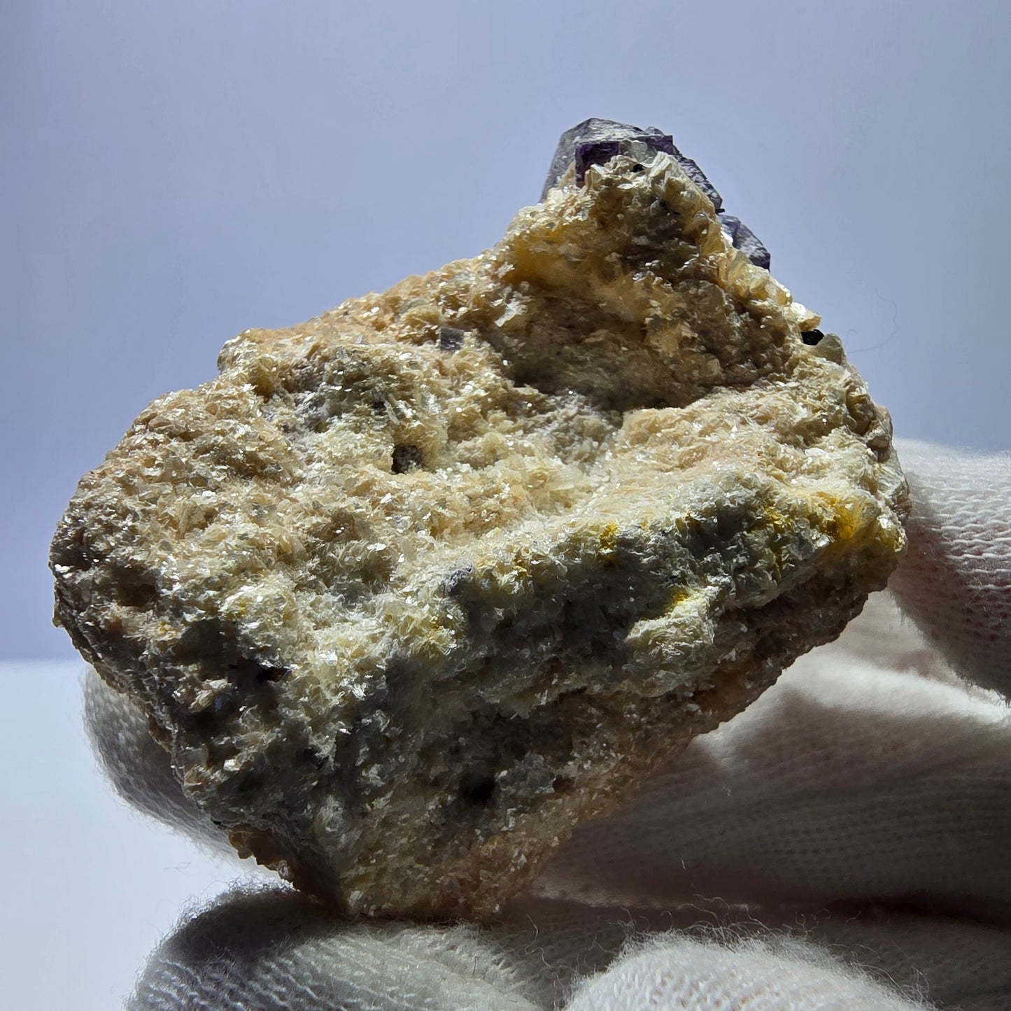 Bunte Phantom Fluorit Schörl Turmalin Muskovit Stufe Erongo, Namibia 57*41*25mm