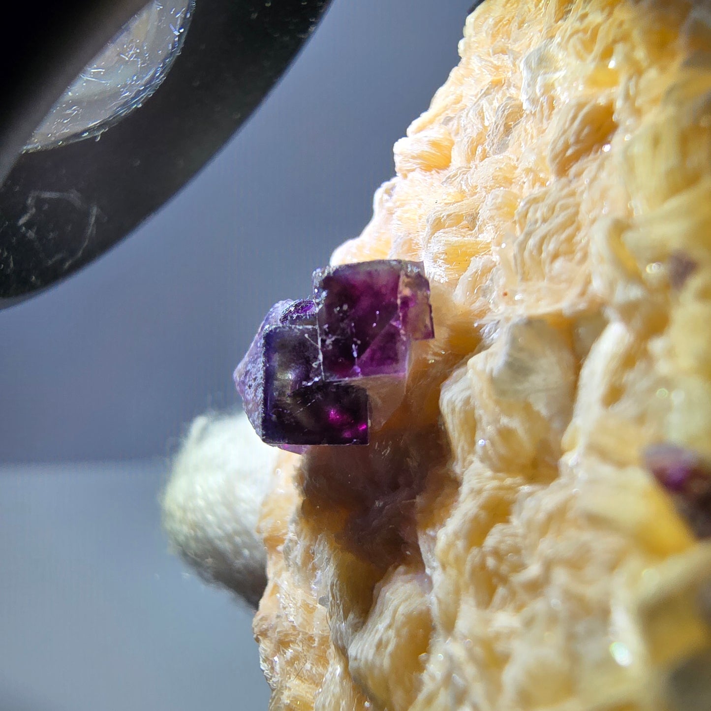 Bunte Phantom Fluorit Schörl Turmalin Muskovit Stufe Erongo, Namibia 57*41*25mm