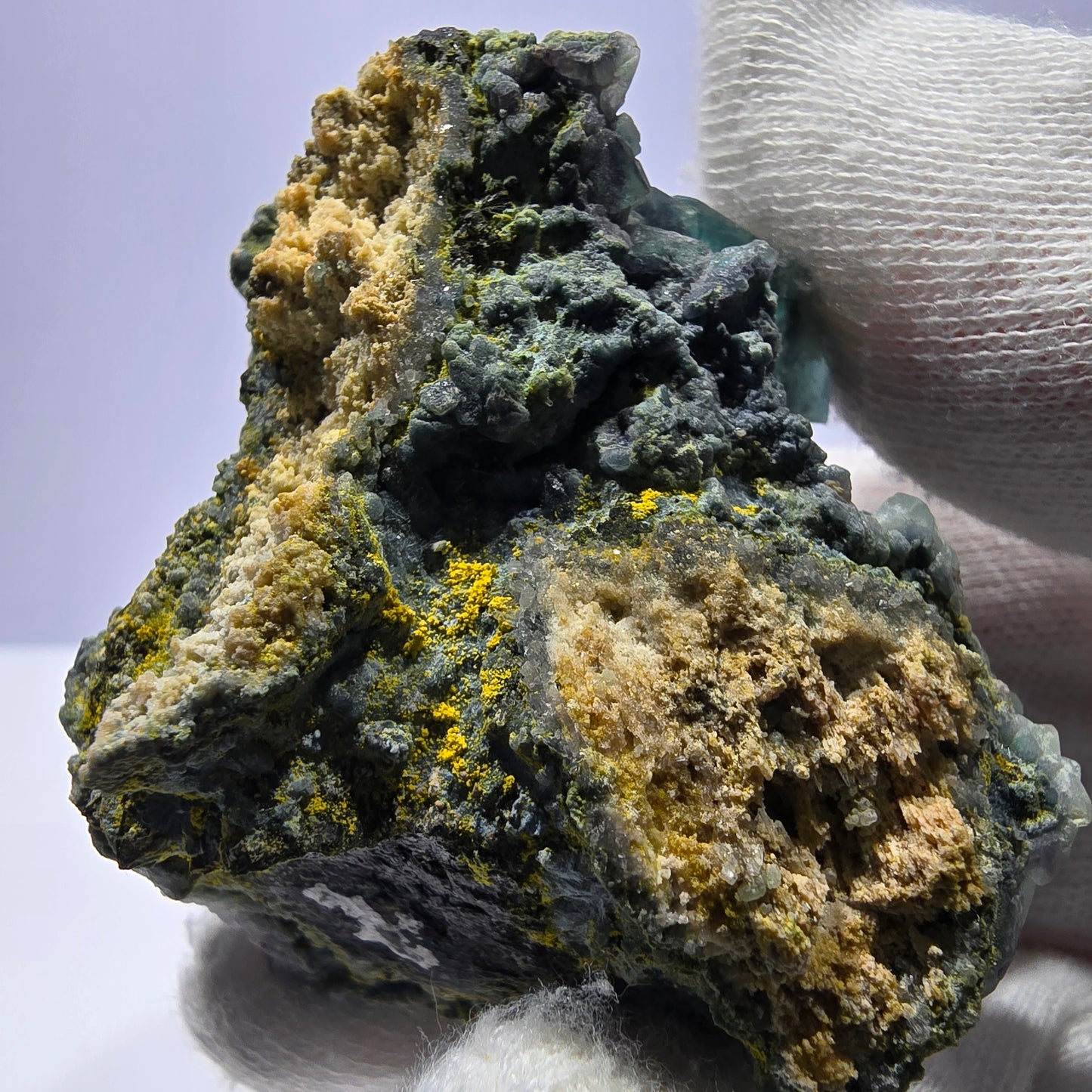 Cube de fluorite fantôme zonal, spécimen de tourmaline Schorl, Erongo, Namibie, 56 x 49 x 41 mm