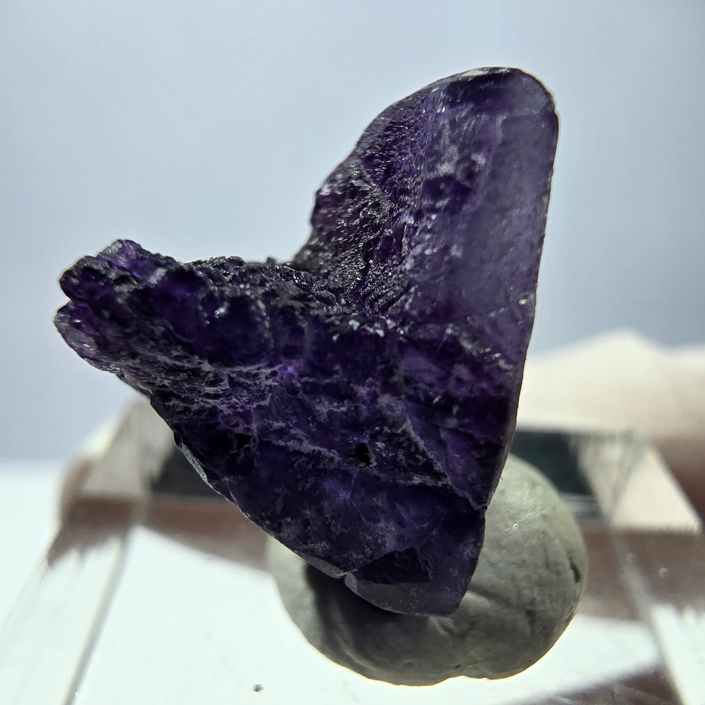 Fluorite fantôme, Moscovite, Schörl Tourmaline Erongo, Namibie 20*13*12mm