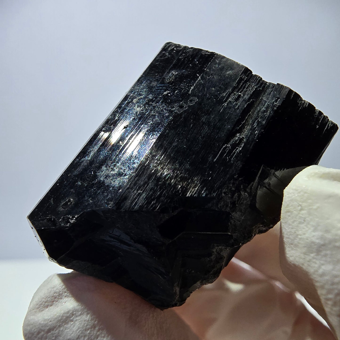 Cristal étoilé de tourmaline Schörl symétrique, Erongo noir, Namibie 34*26*25 mm