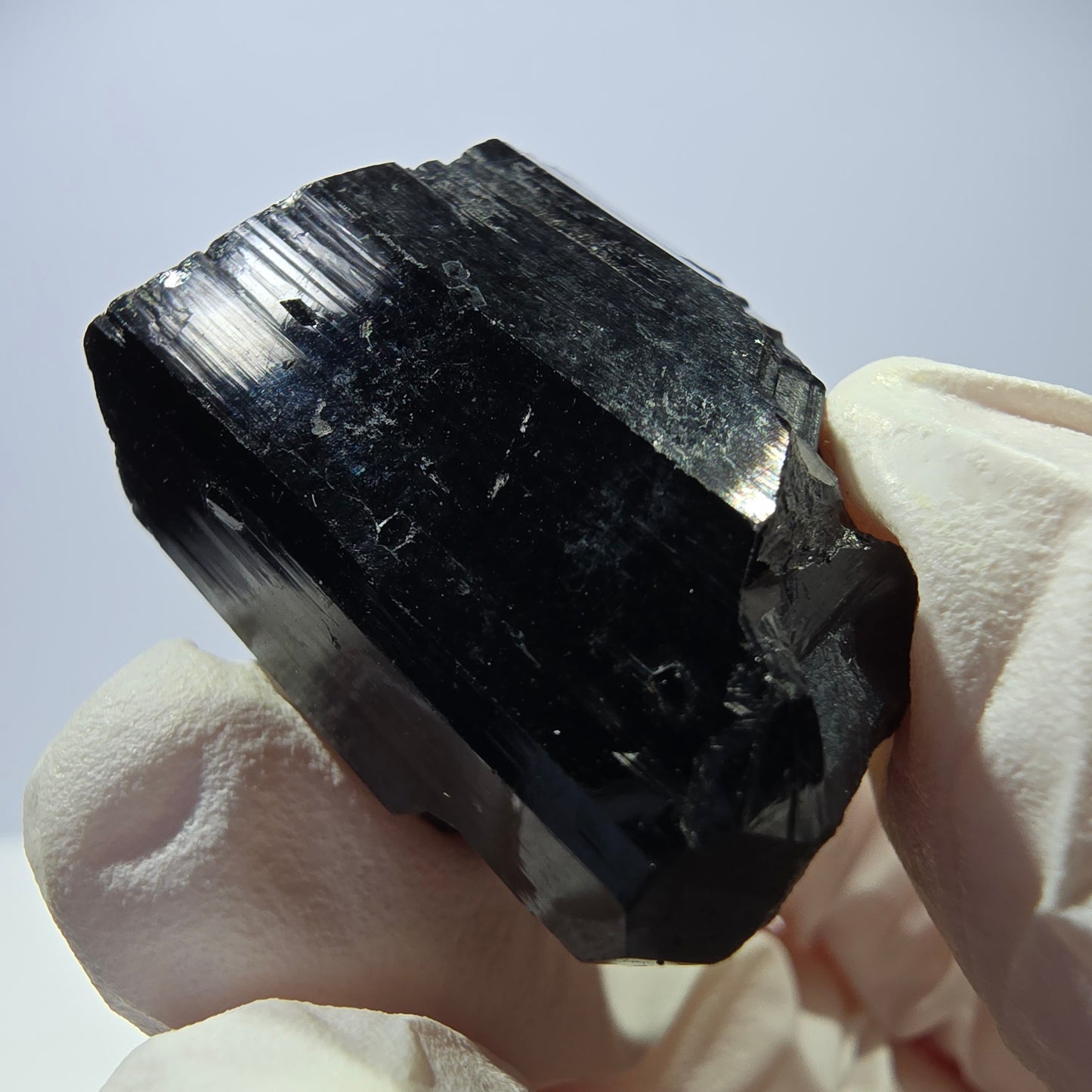 Cristal étoilé de tourmaline Schörl symétrique, Erongo noir, Namibie 34*26*25 mm