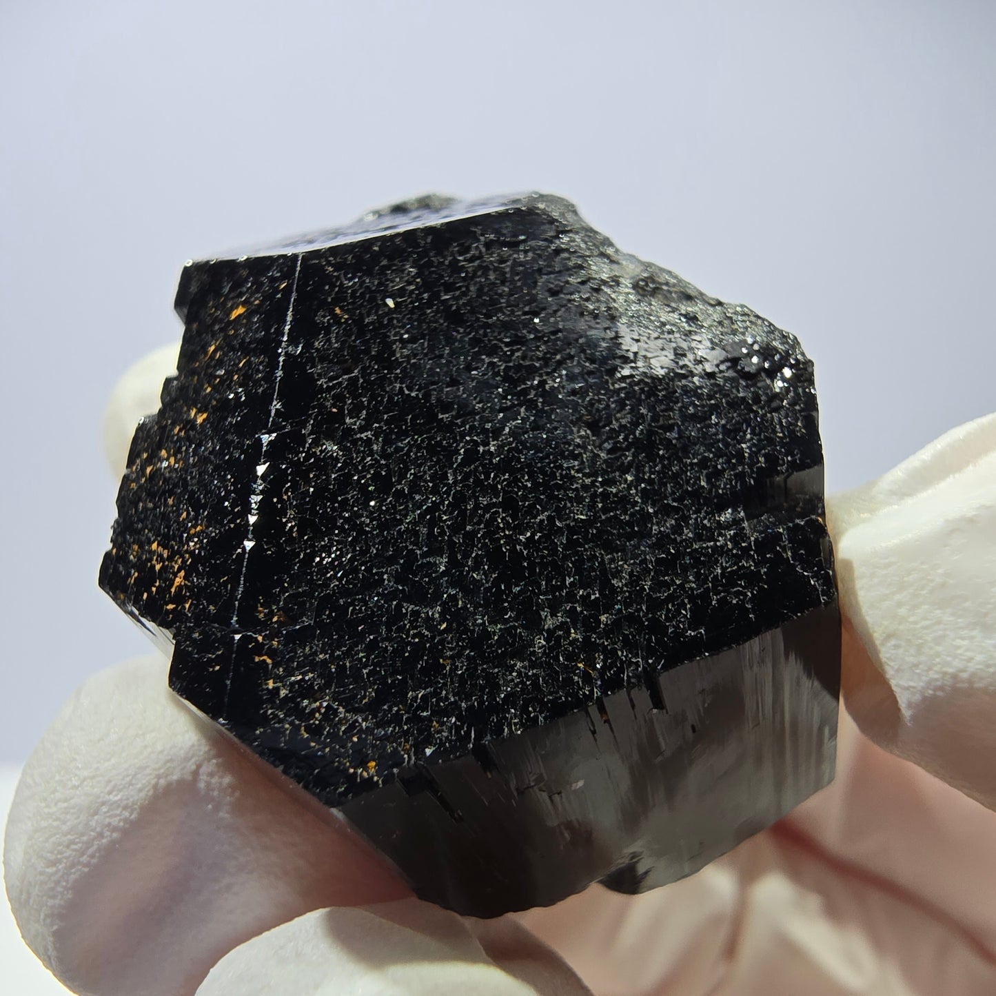 Cristal de tourmaline Schorl étoilée rare, Erongo noir, Namibie, 30 x 25 x 20 mm