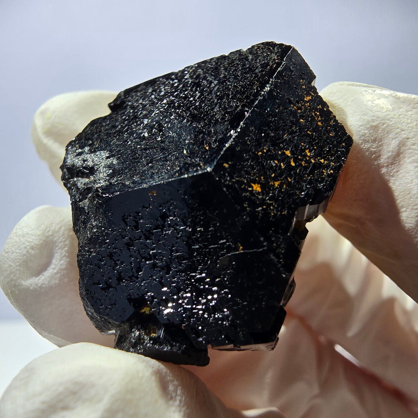 Cristal de tourmaline Schorl étoilée rare, Erongo noir, Namibie, 30 x 25 x 20 mm