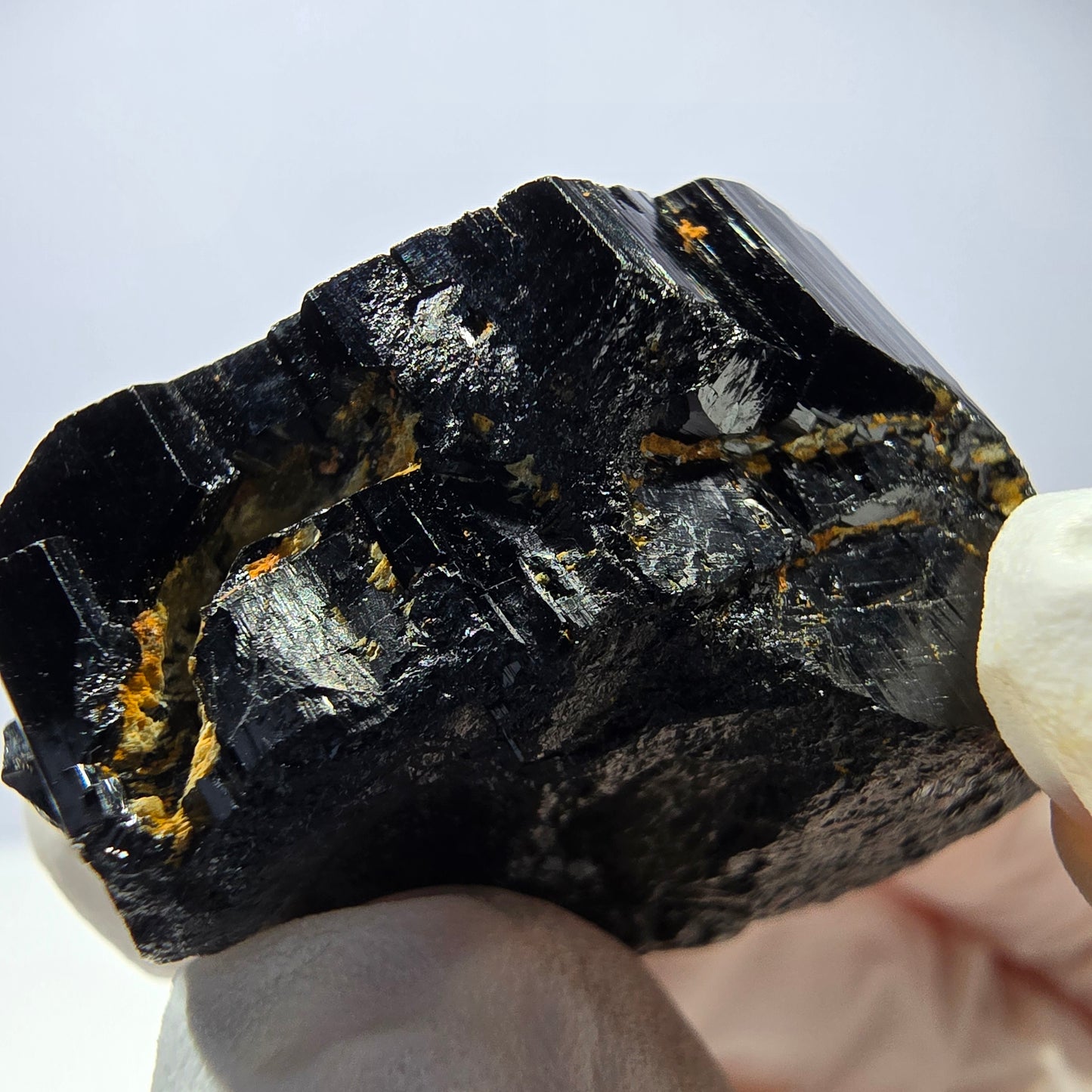 Cristal de tourmaline Schorl étoilée rare, Erongo noir, Namibie, 30 x 25 x 20 mm