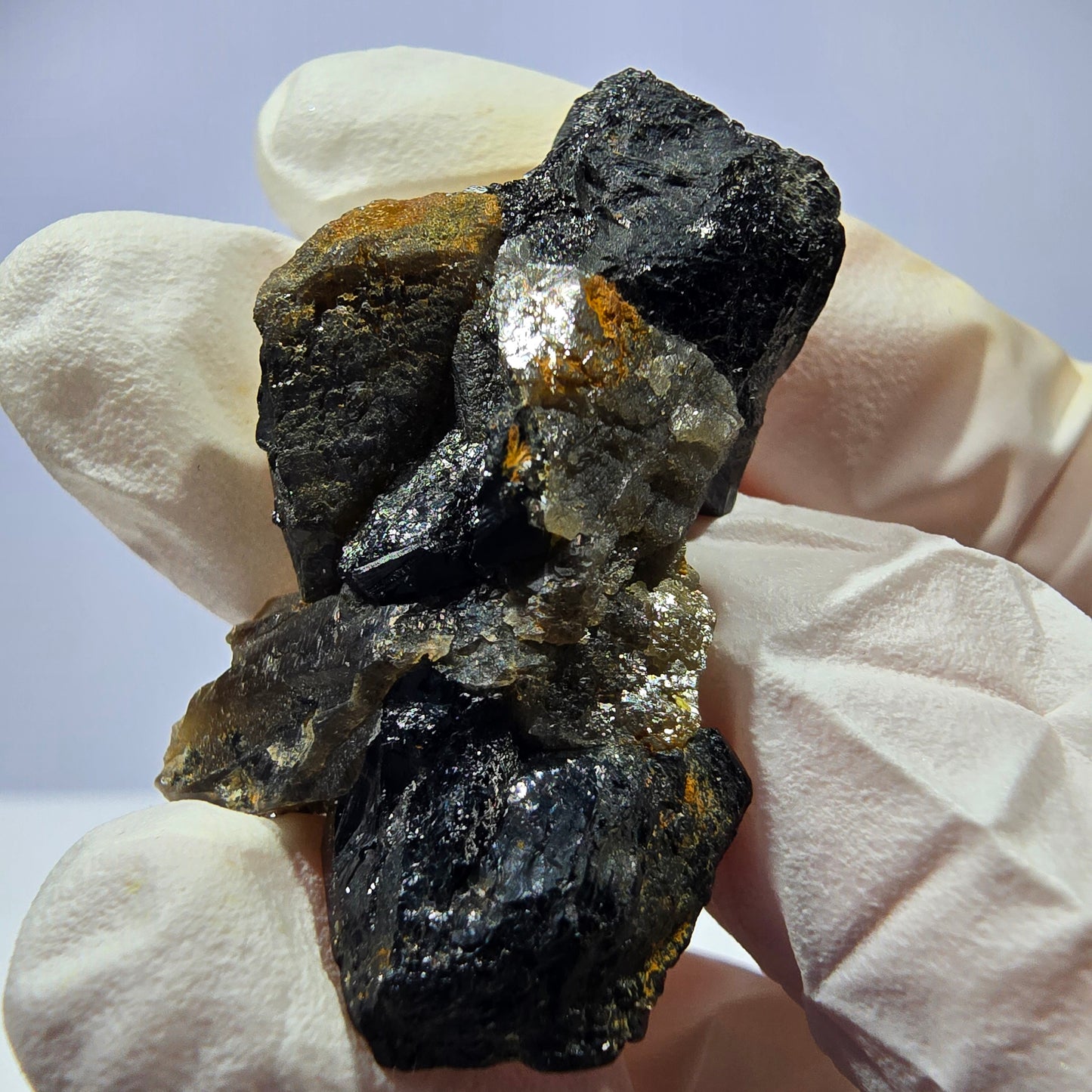 Sym. Tourmaline Schörl, stade de quartz fumé Erongo, Namibie 42*25*20mm