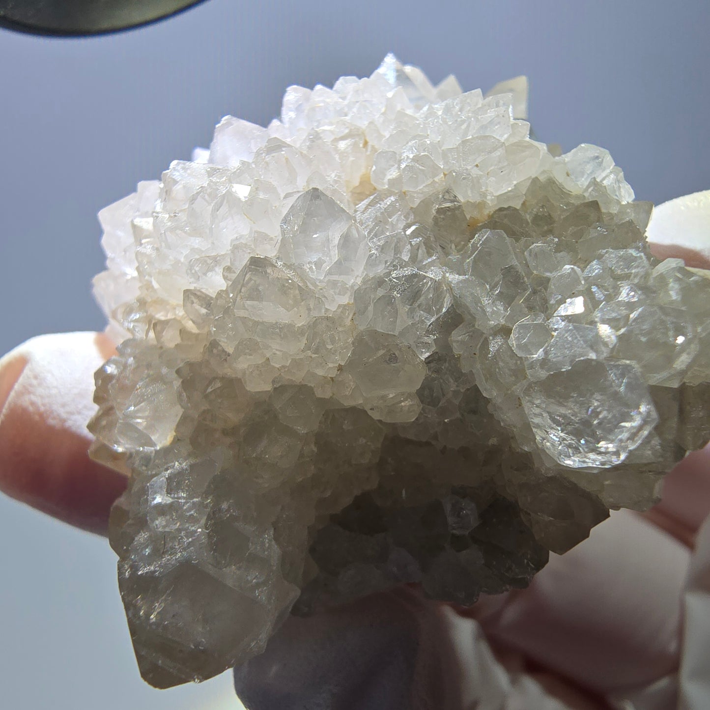 Rare cube de fluorite fantôme, spécimen de quartz vert violet Okorusu Namibie 48*42*28mm