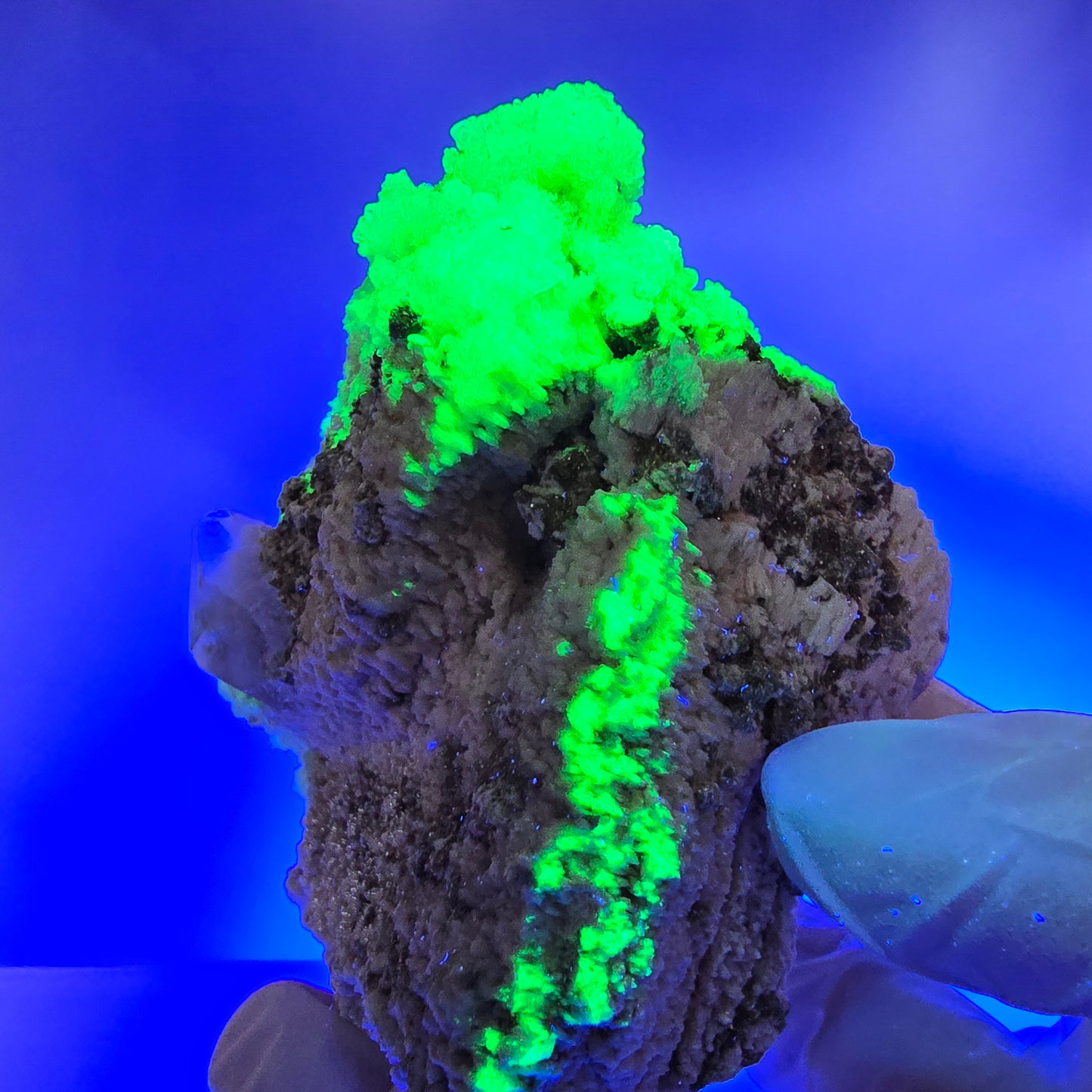 Seltene Hyalit Opal, Rauchquarz, Orthoklas Stufe Erongo, Namibia 75*60*51mm