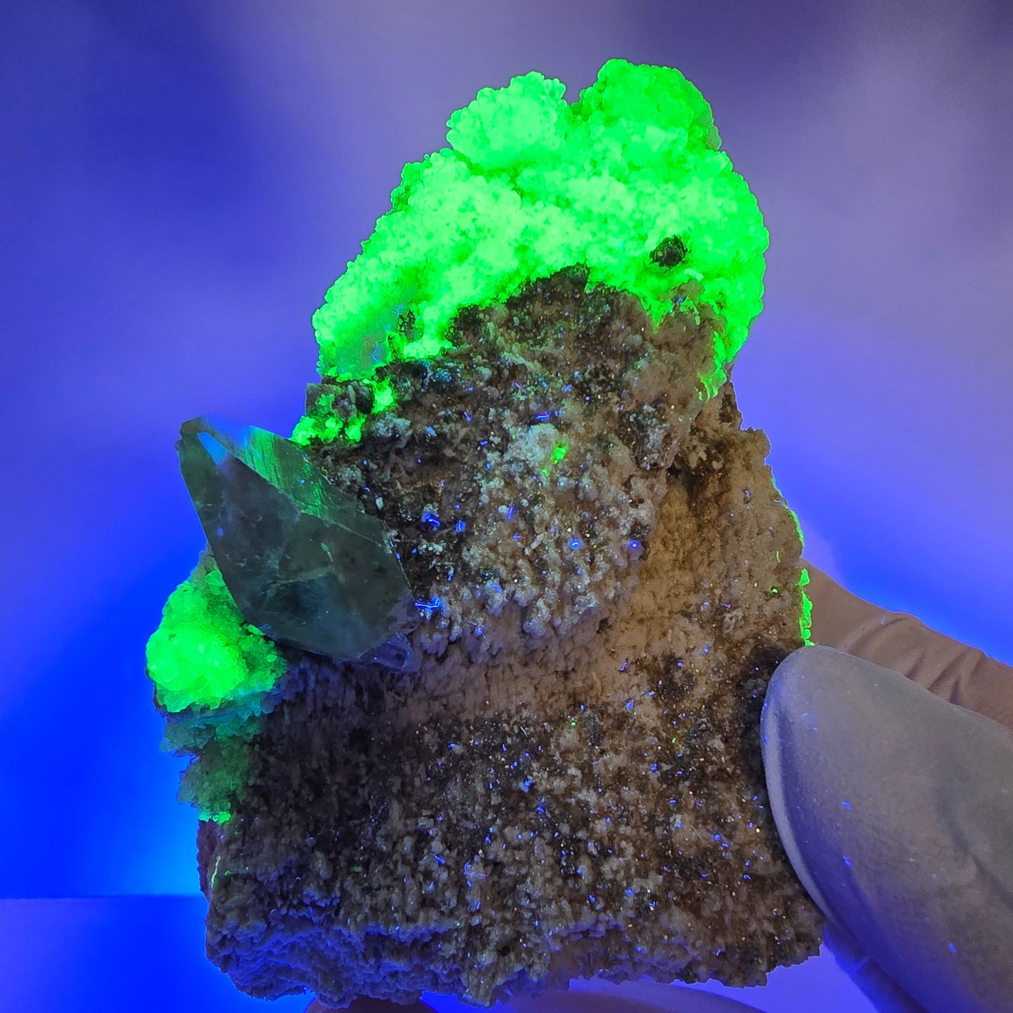 Seltene Hyalit Opal, Rauchquarz, Orthoklas Stufe Erongo, Namibia 75*60*51mm