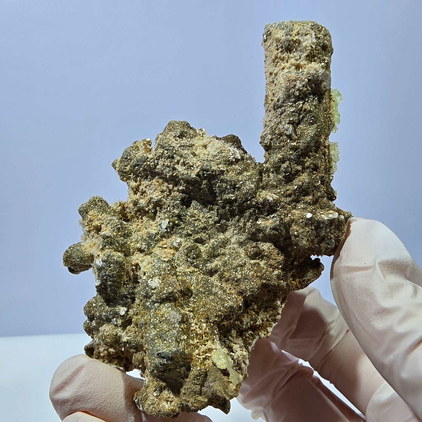 Hyalit Opal, Schörl Turmalin, Orthoklas Muskovit Stufe Erongo, Namibia 90*73*52mm