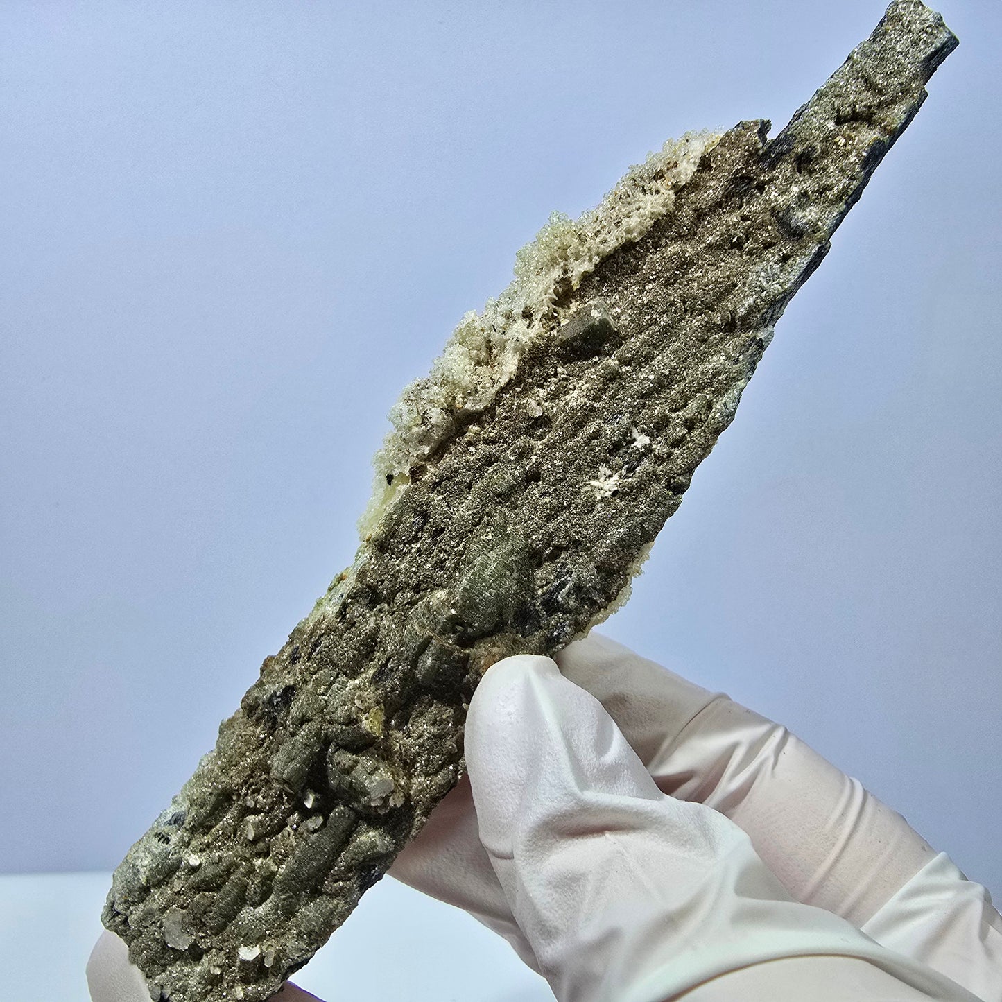 Große Hyalit, Schörl Turmalin, Muskovit Stufe Erongo, Namibia 131*33*19mm