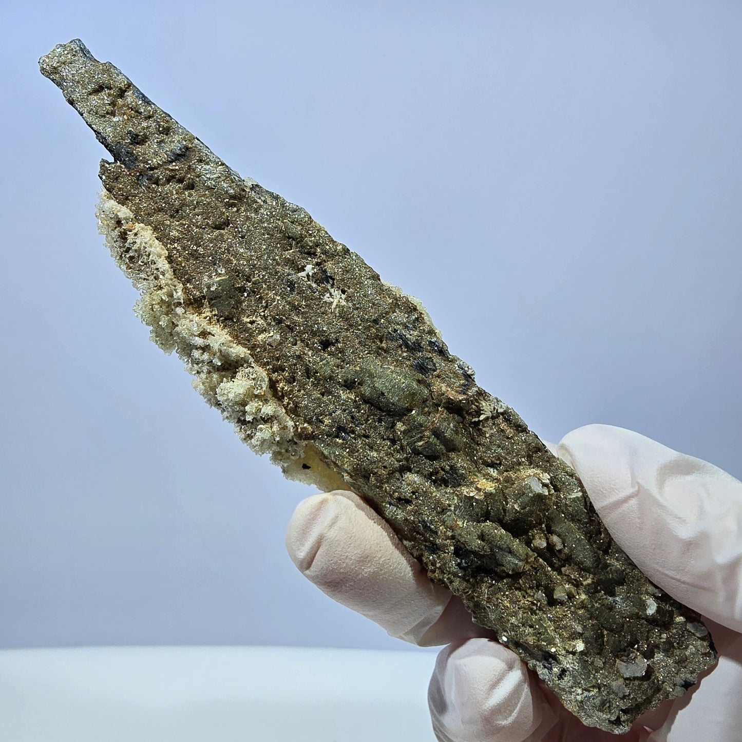 Große Hyalit, Schörl Turmalin, Muskovit Stufe Erongo, Namibia 131*33*19mm