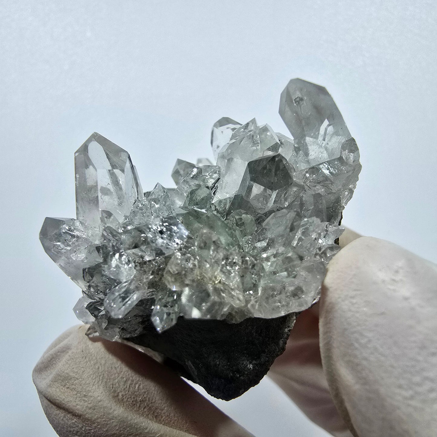 Quartz Starburst, spécimen de chlorite, mine Streep, Goboboseb, Namibie, 54 x 33 x 31 mm