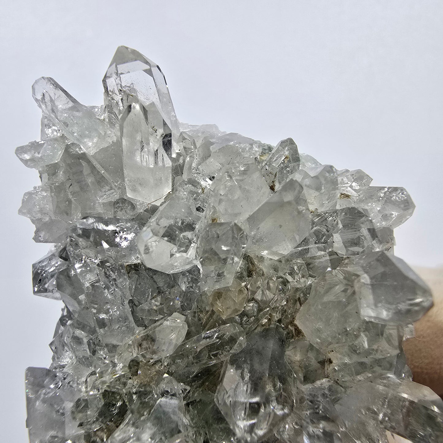Quartz Starburst, spécimen de chlorite, mine Streep, Goboboseb, Namibie, 54 x 33 x 31 mm