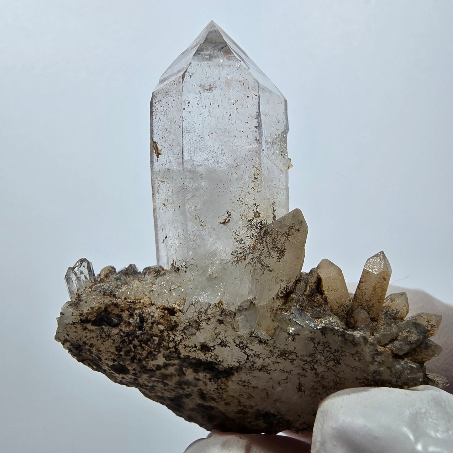 Amas de quartz dendrite rare à double terminaison, Goboboseb, Namibie, 52 x 40 x 17 mm