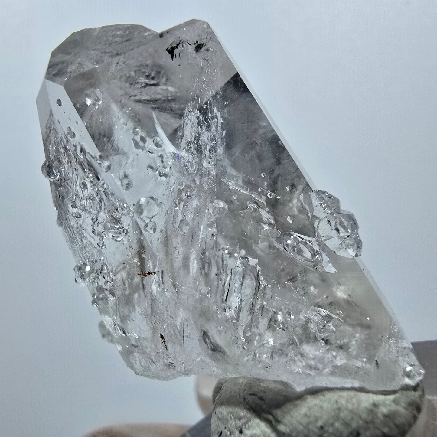 Enhydro Quarz mit Analcim, 2x Blase Streep Mine, Goboboseb, Namibia 38*24*15mm
