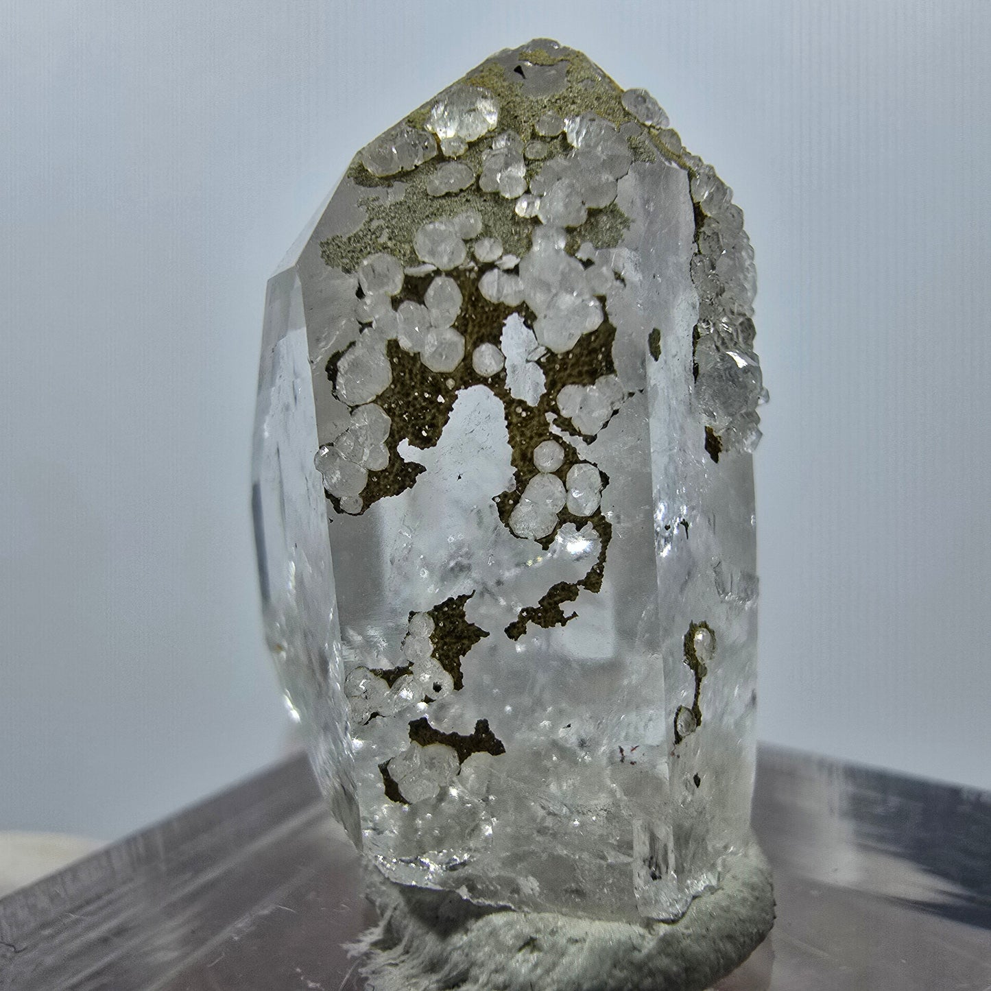 Clear Quartz with Analcime Point Streep Mine, Goboboseb, Namibia 26*19*16mm