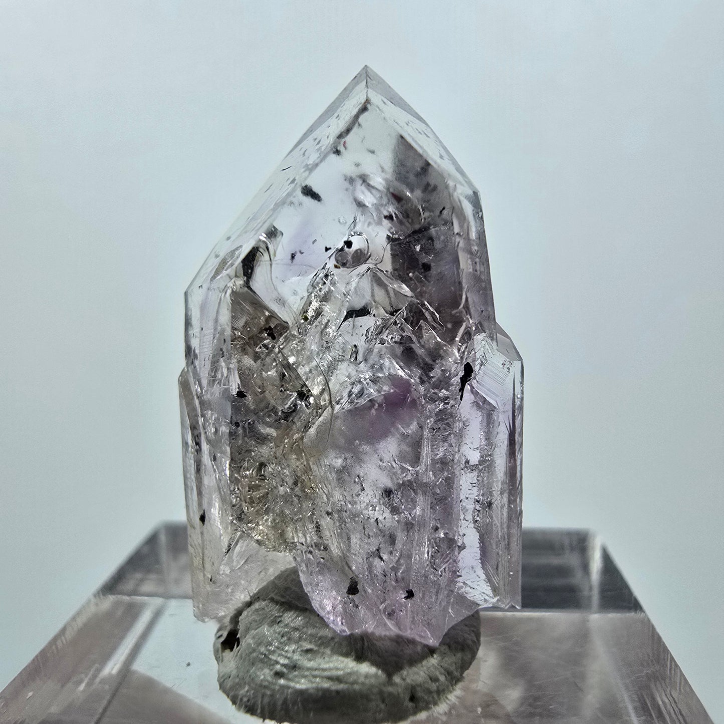 Mine d'améthyste Harlequin Phantom Streep, Goboboseb, Namibie, 26 x 14 x 11 mm