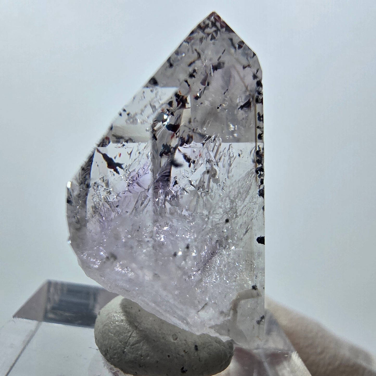 Mine d'améthyste fantôme Enhydro Harlequin, Goboboseb, Namibie, 29 x 20 x 13 mm