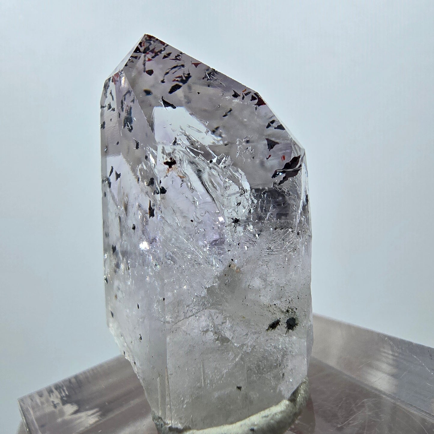 Mine d'améthyste fantôme Enhydro Harlequin, Goboboseb, Namibie, 29 x 20 x 13 mm