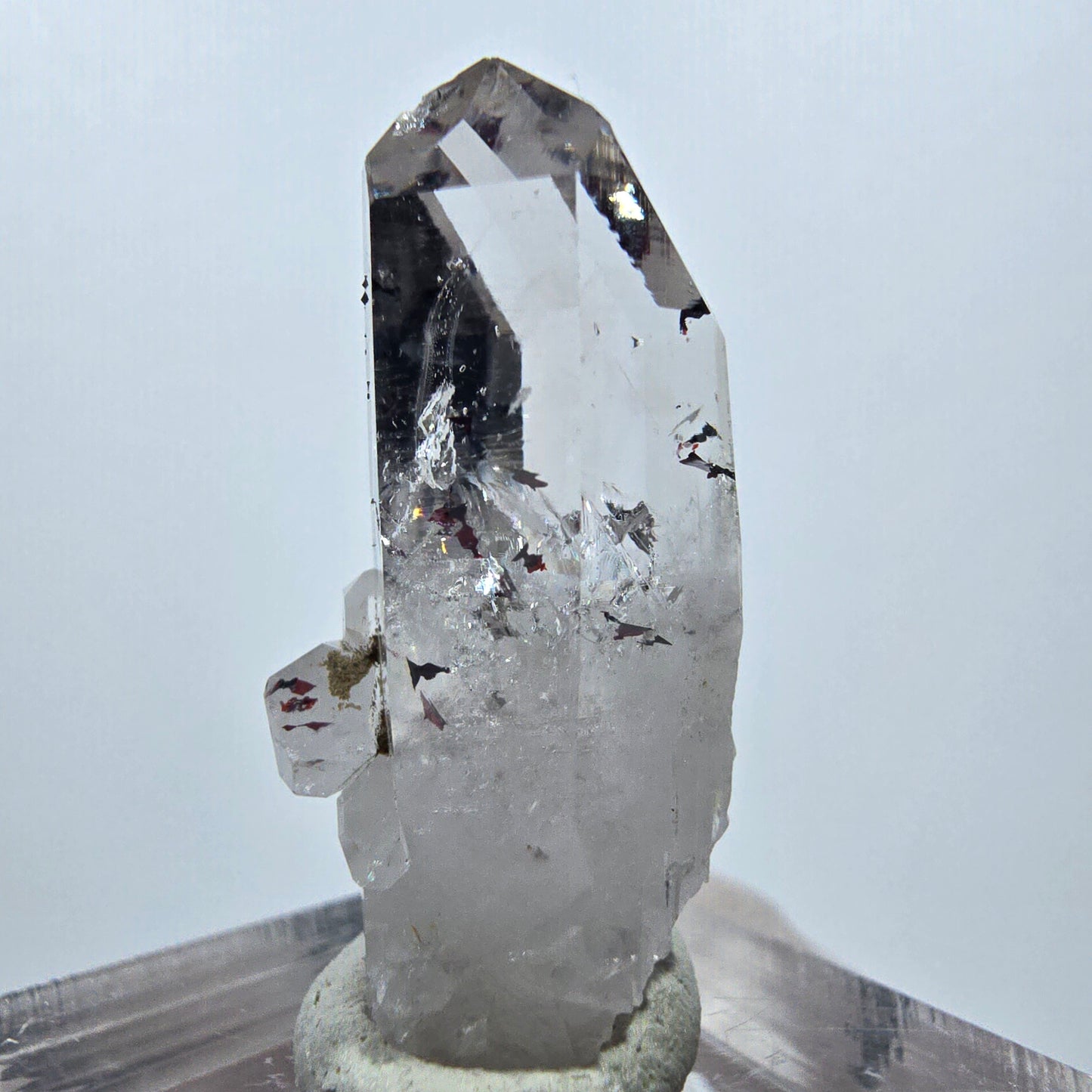 Quartz Harlequin clair, mine Prehnite Point Streep, Goboboseb, Namibie, 32 x 21 x 15