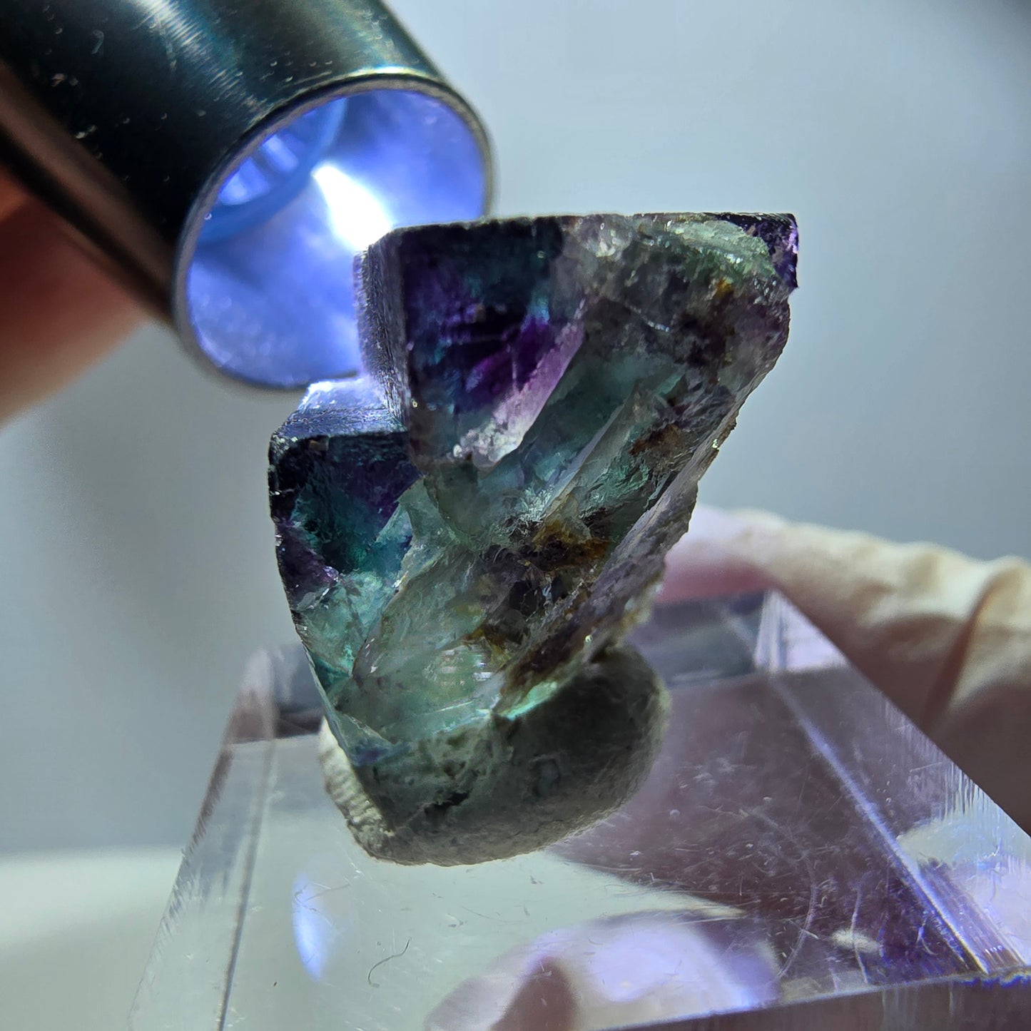 Rare Fluorite Cube Specimen, green purple Okorusu, Namibia 20*19*18mm